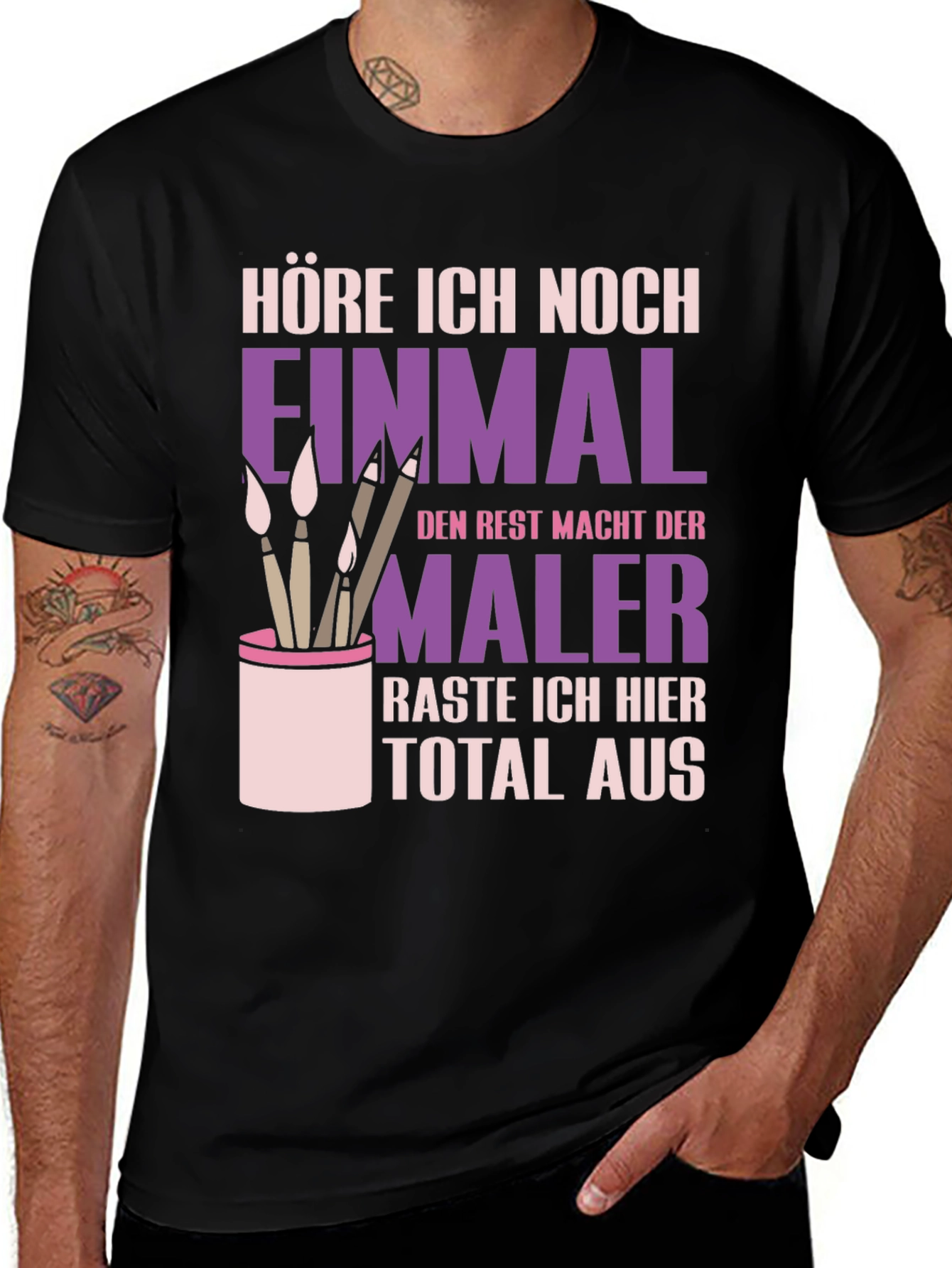 Variant 30 of Painter's Humorous German T-Shirt
