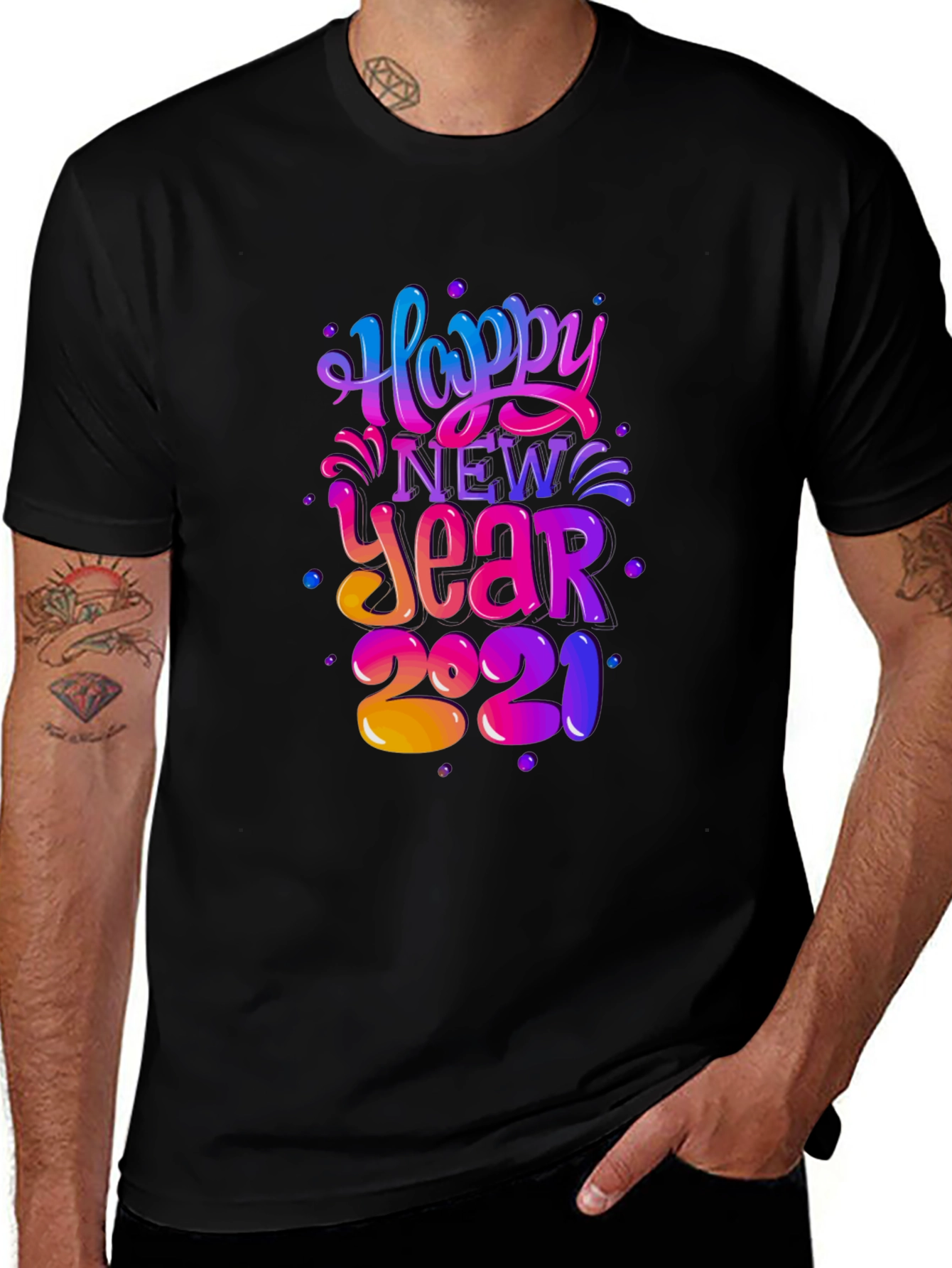 Variant 13 of Happy New Year 2021 Graphic Tee