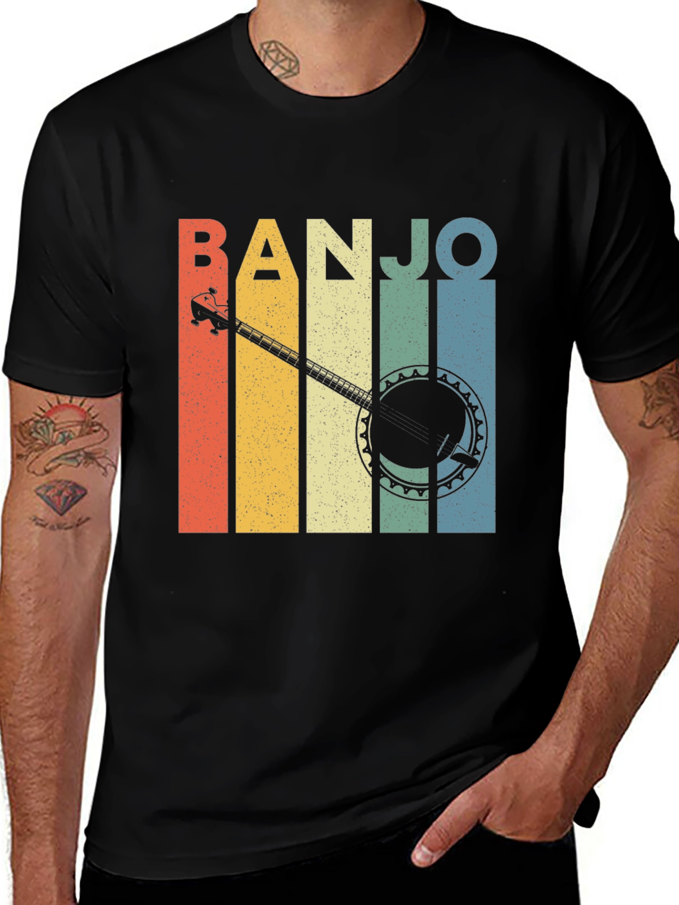 Variant 20 of Retro Banjo Music Lover T-Shirt