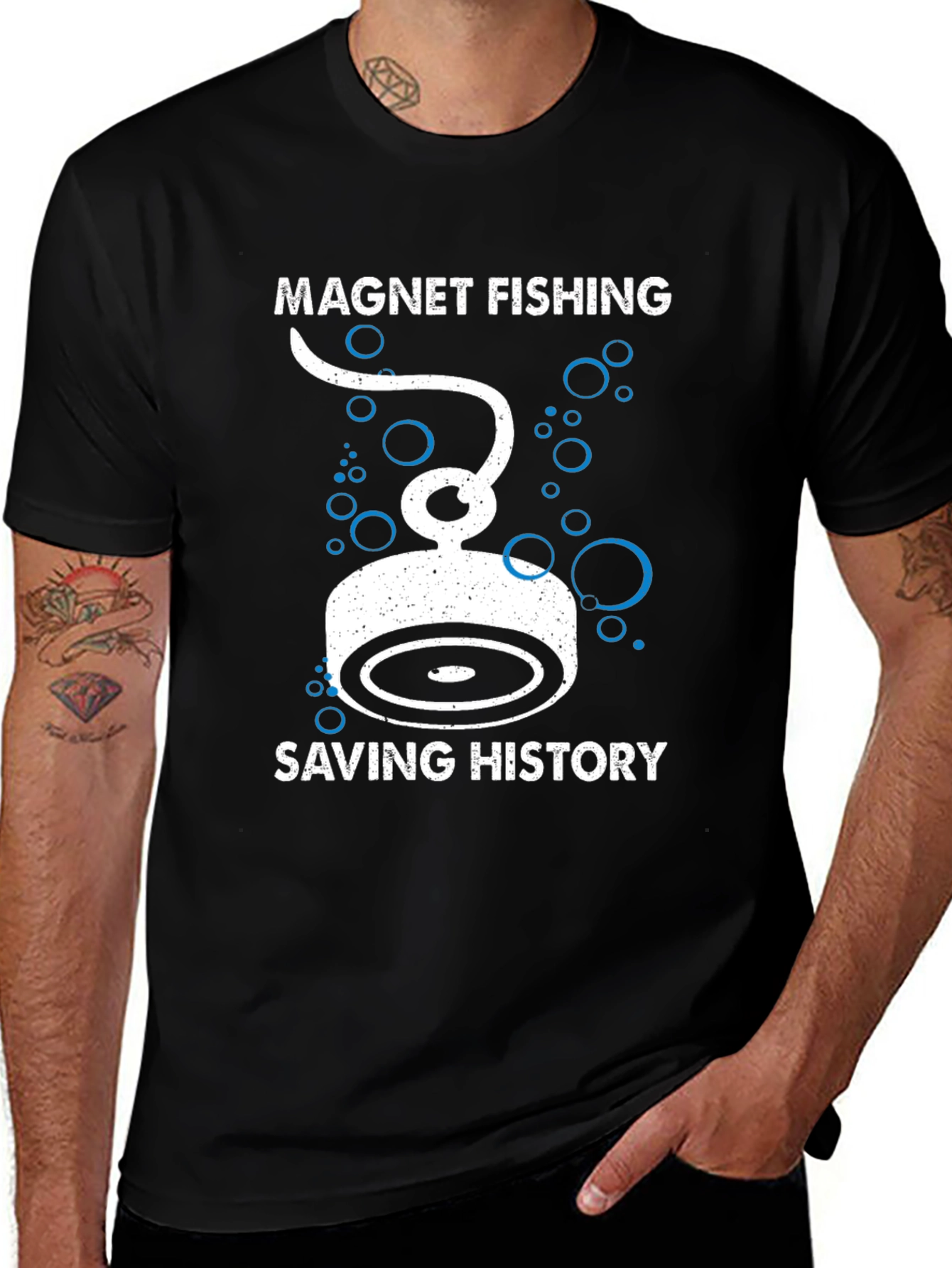 Variant 10 of Magnet Fishing T-Shirt: Saving History Tee