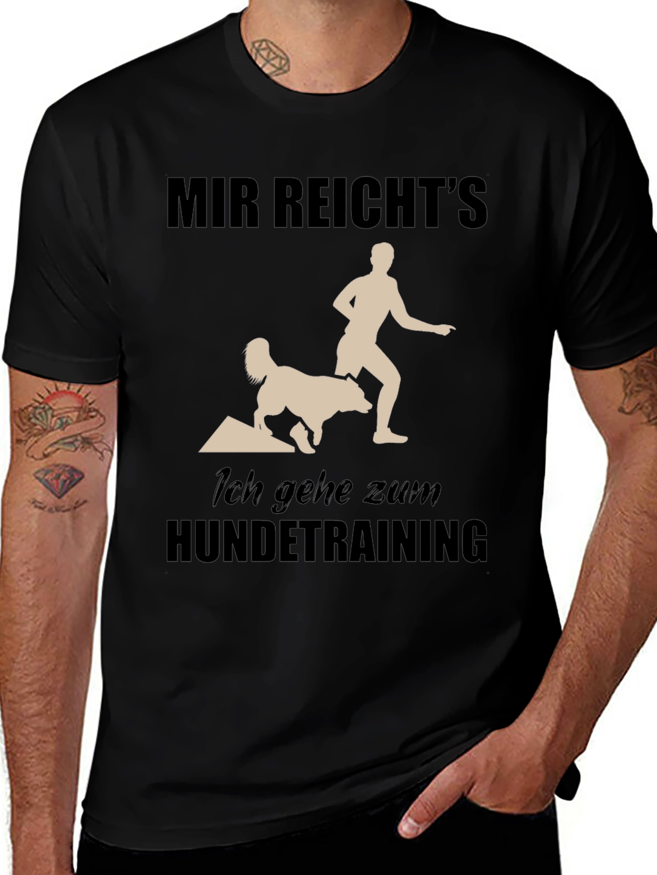 Variant 13 of Dog Training T-Shirt: Funny German Saying
