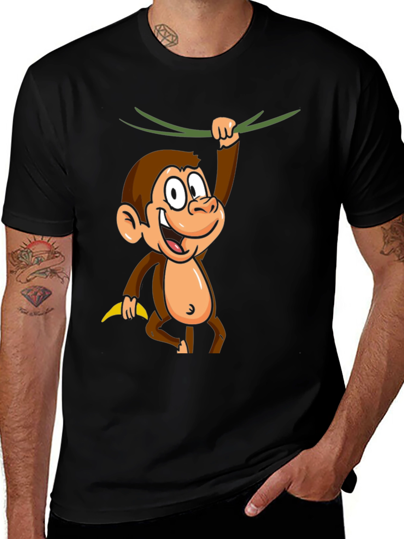 Variant 23 of Monkeying Around Men's Graphic T-Shirt
