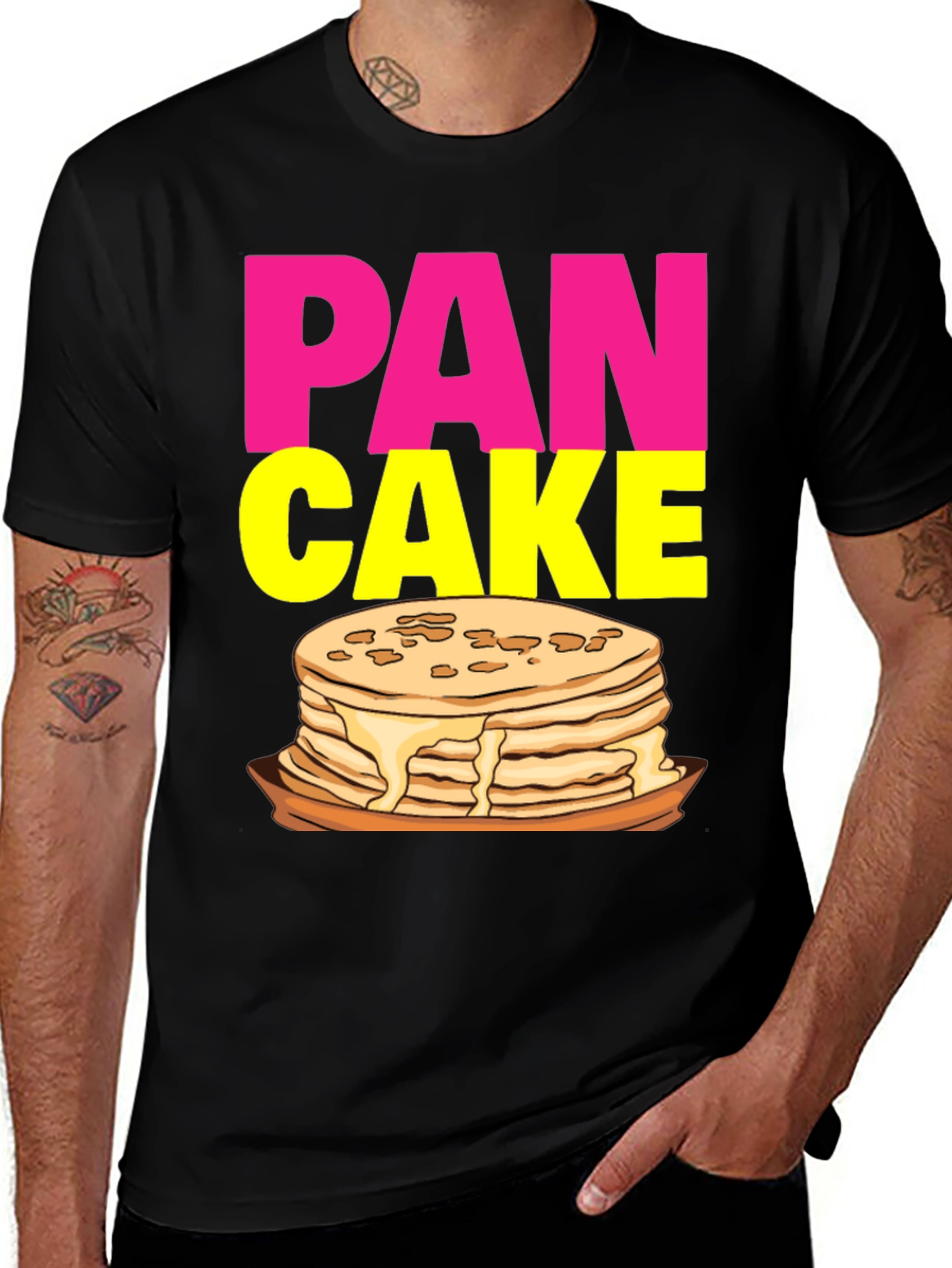 Variant 20 of Pancake Graphic Tee - Fun Breakfast Shirt