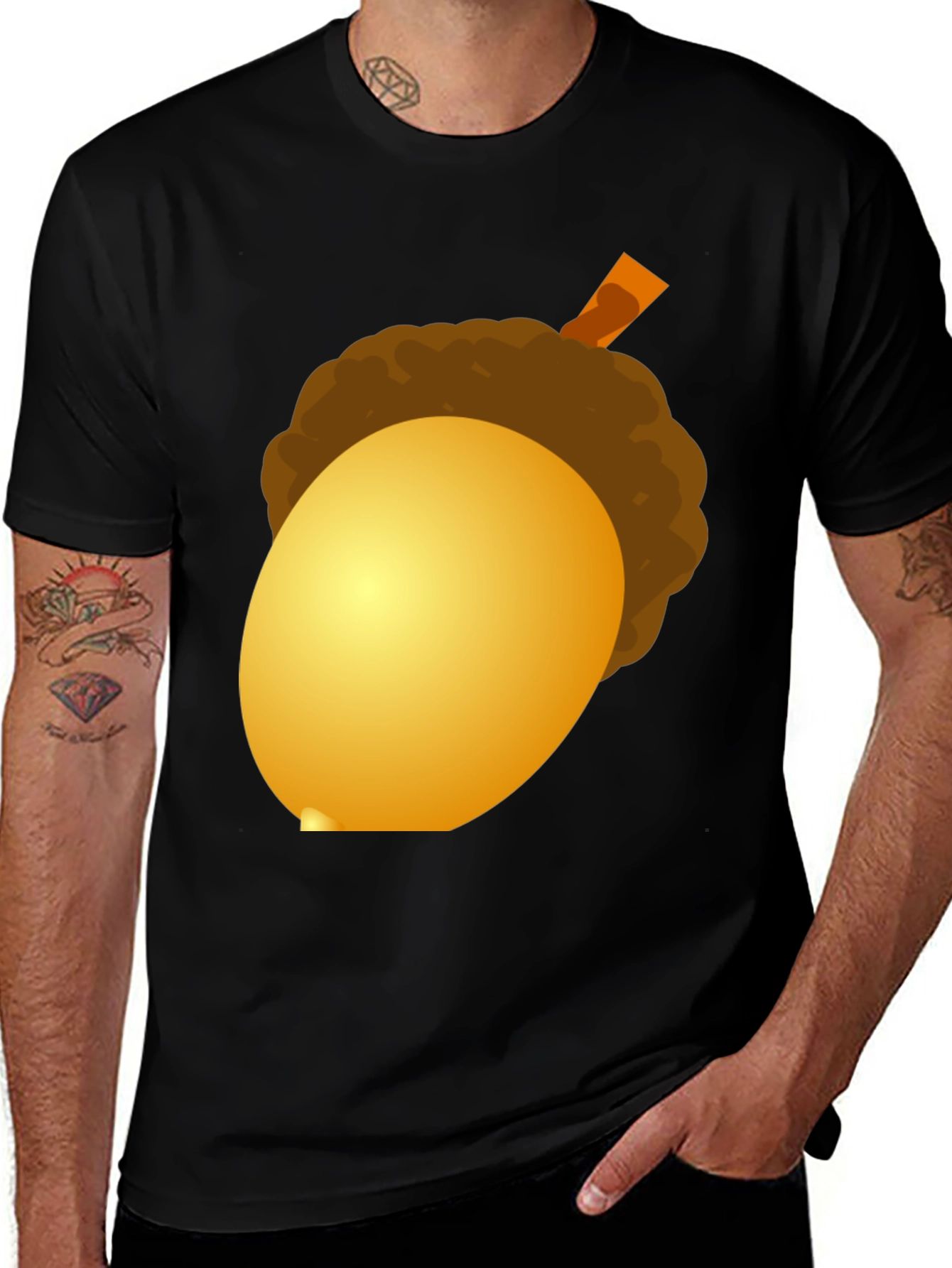 Variant 9 of Acorn Graphic T-Shirt - Nature Inspired