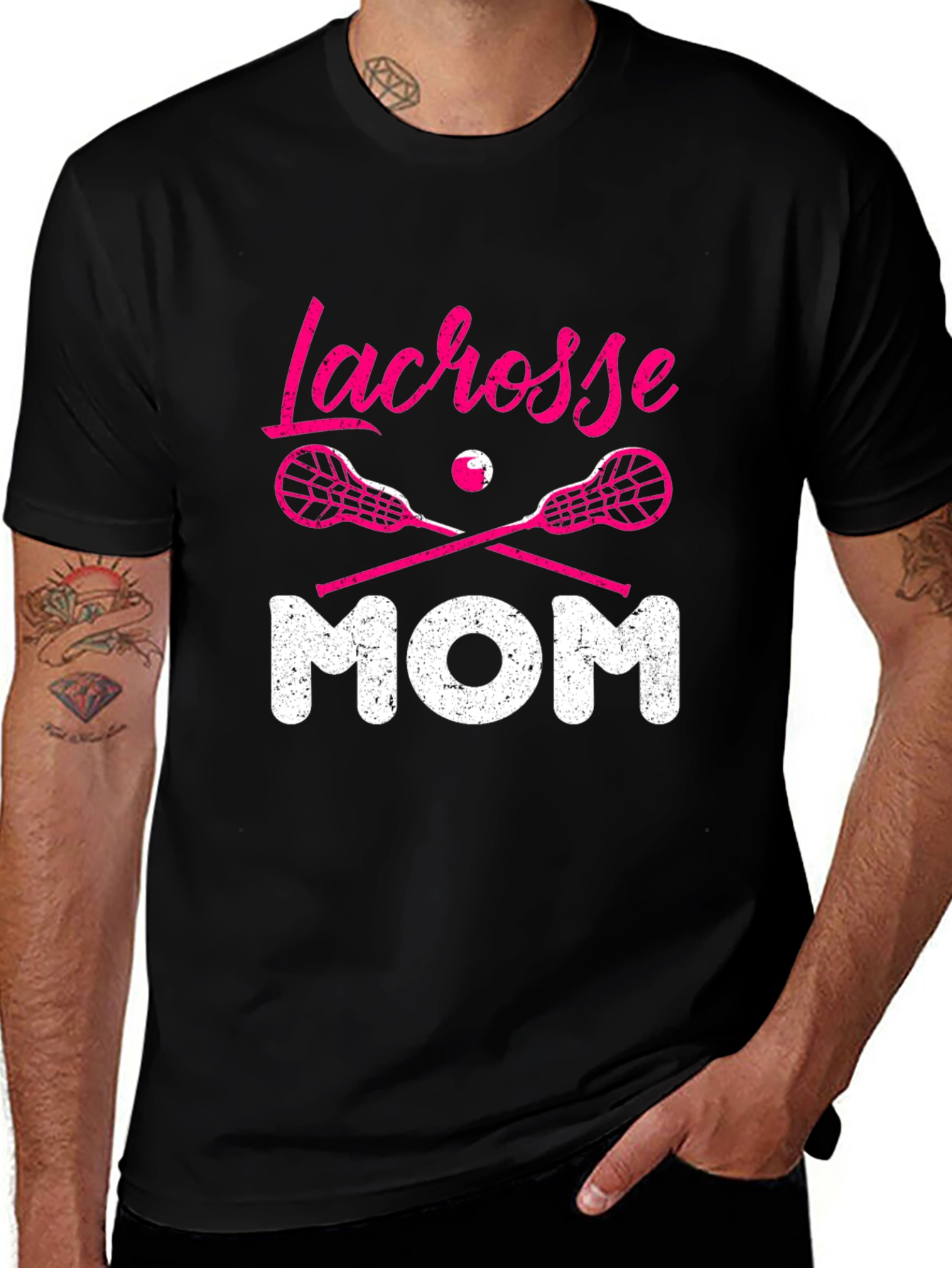 Lacrosse Mom Graphic T-Shirt - Perfect Gift