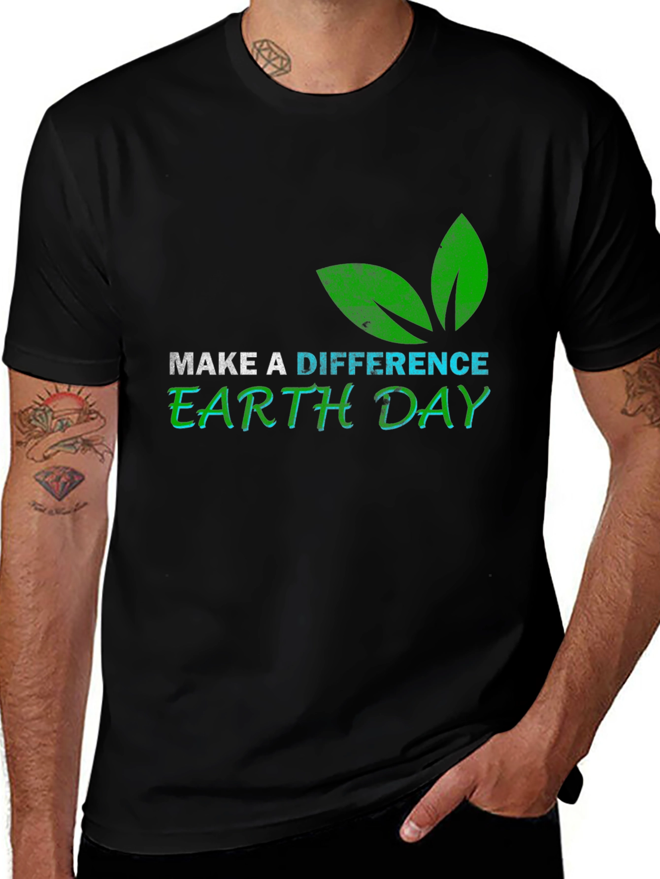 Earth Day Graphic Tee - Make A Difference T-Shirt