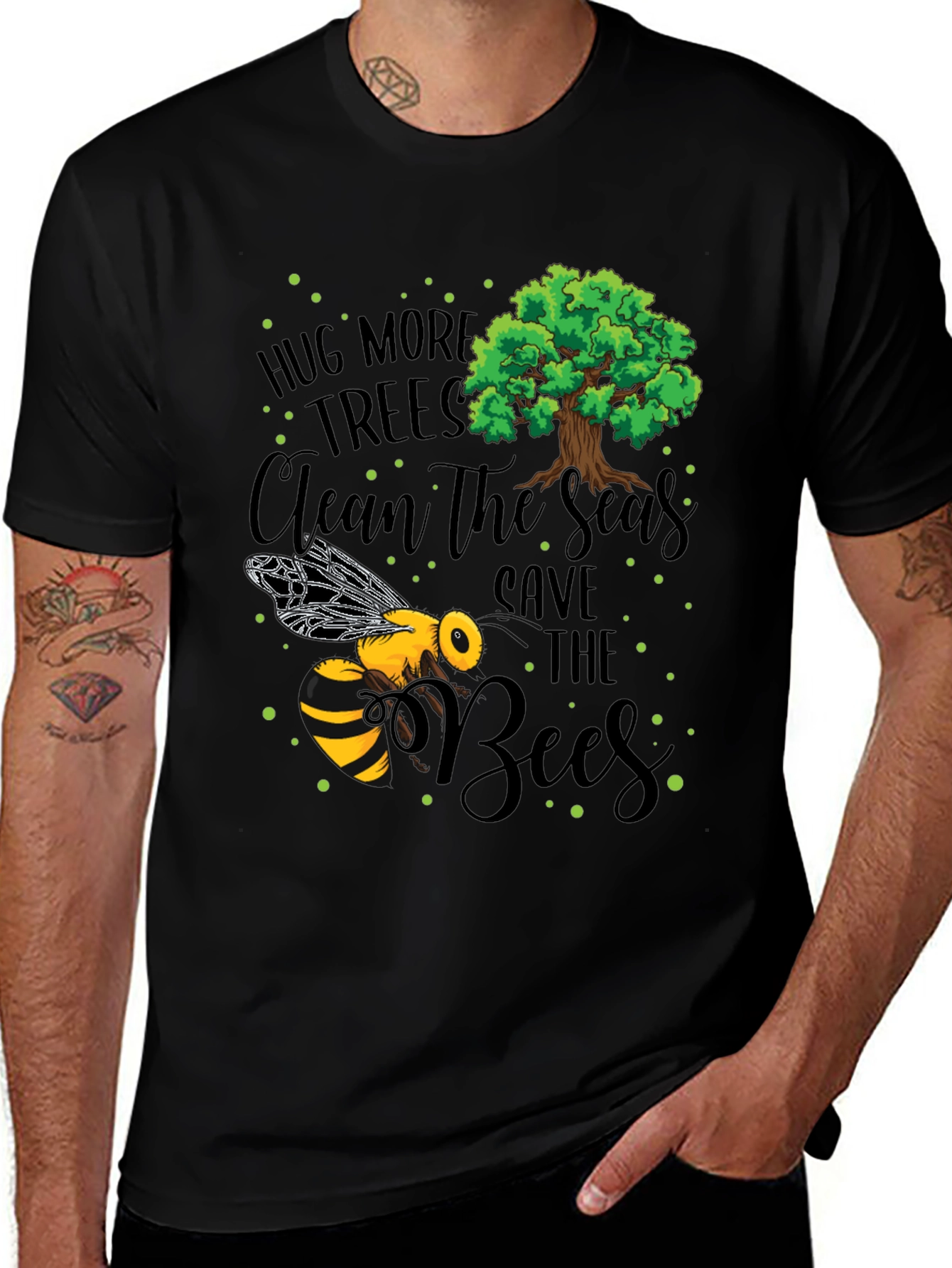 Variant 18 of Save the Bees Graphic Tee