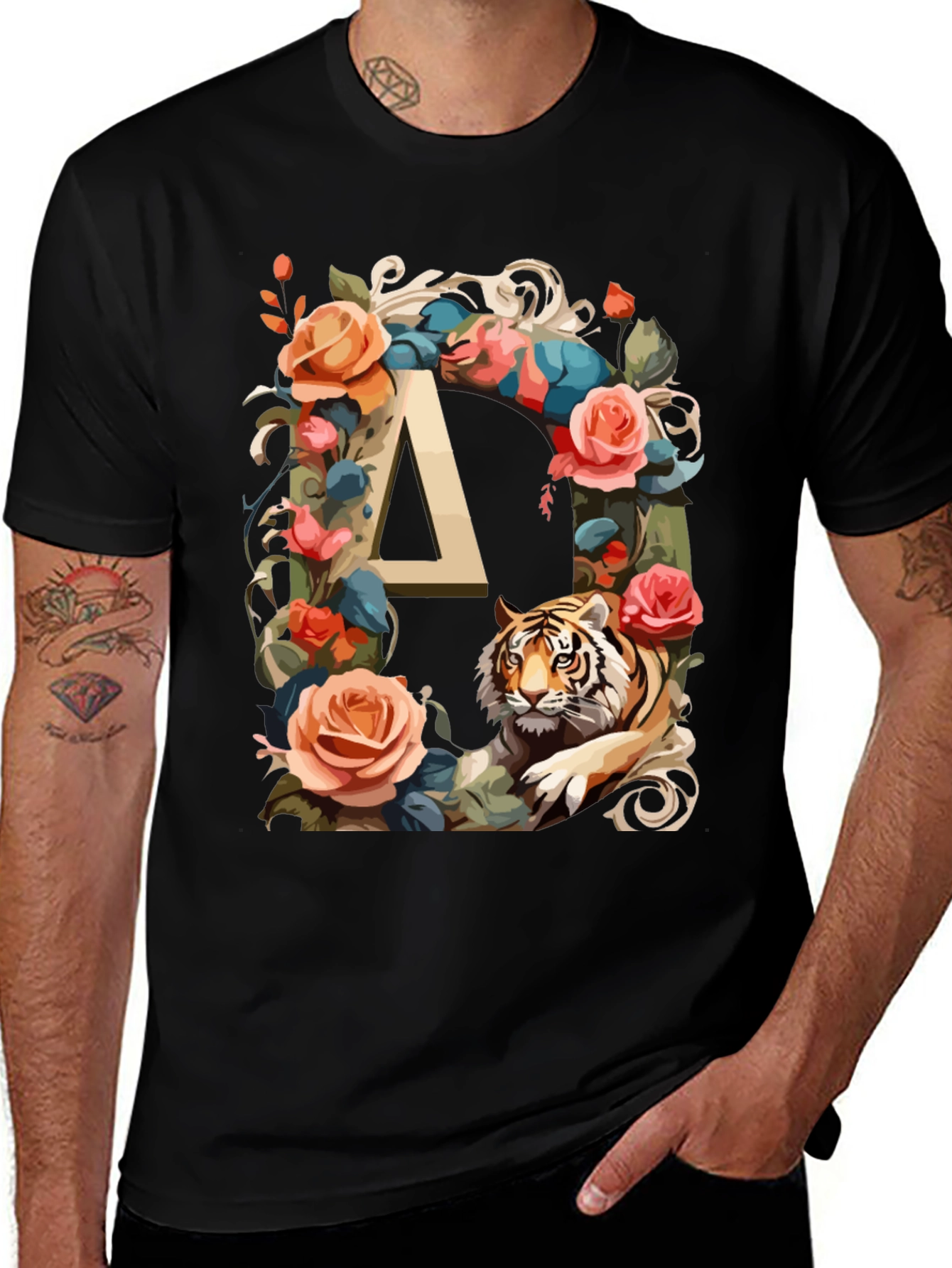 Variant 21 of Floral Tiger Delta T-Shirt