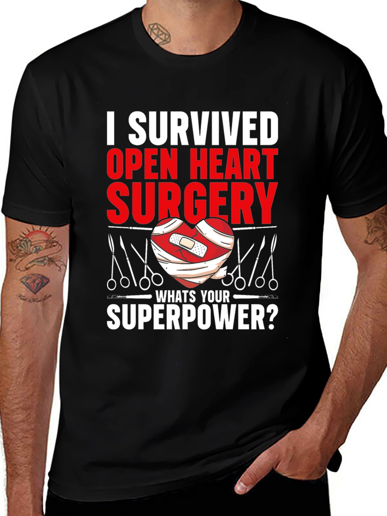 Variant 9 of Open Heart Surgery Survivor T-Shirt