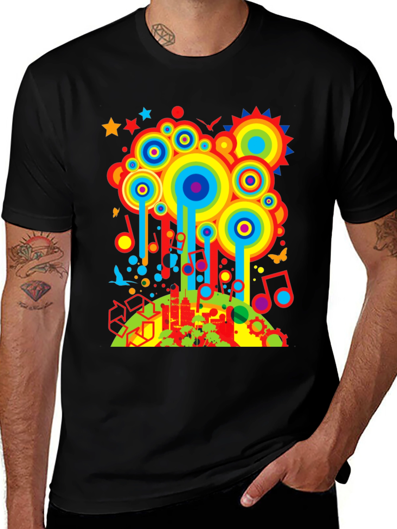 Variant 28 of Retro Cityscape Graphic T-Shirt