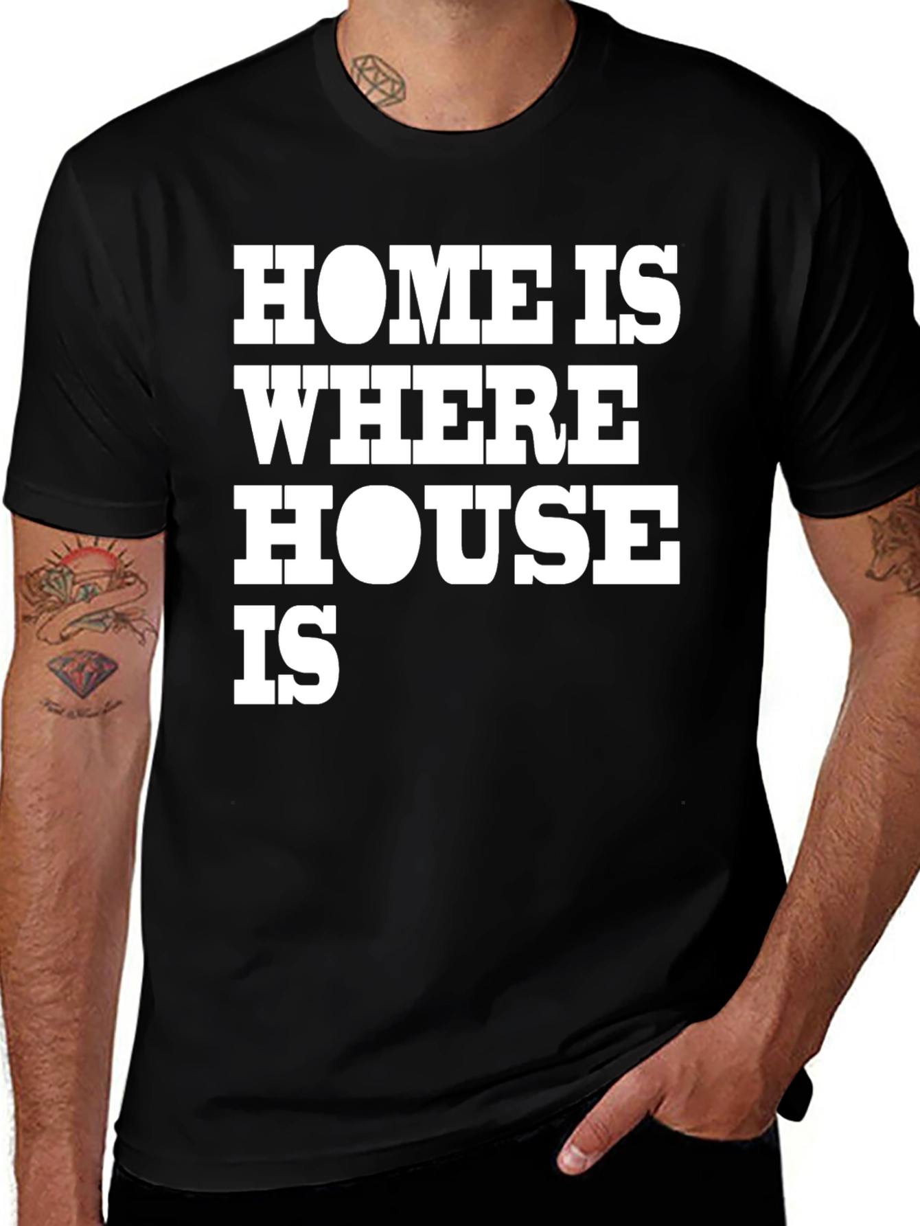 Variant 10 of Home Is Where House Is Graphic Tee