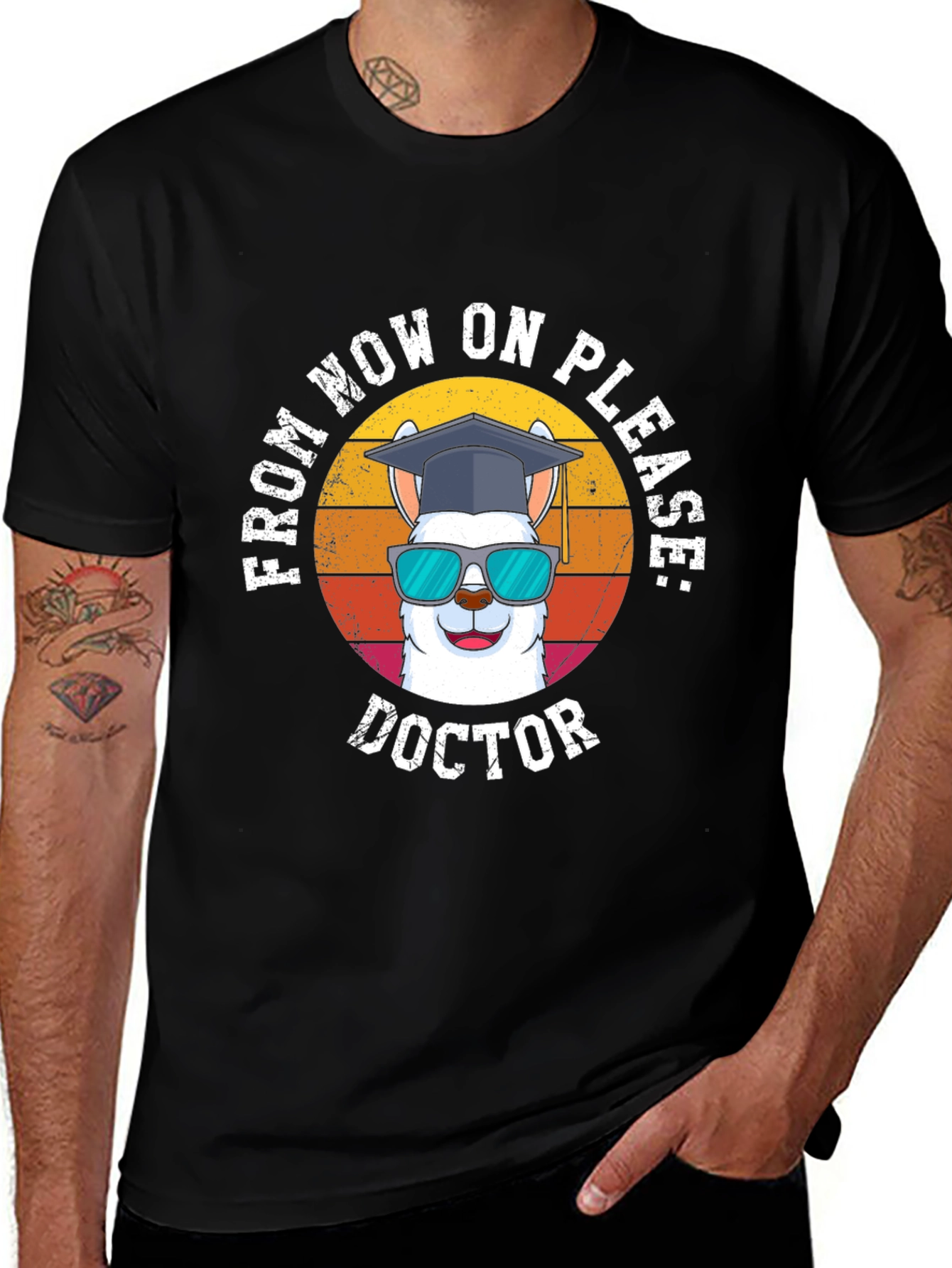 Doctor Llama T-Shirt Funny Graduation Gift
