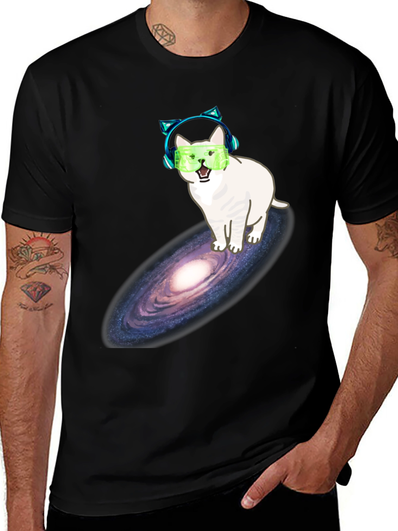 Variant 20 of Galaxy Cat T-Shirt