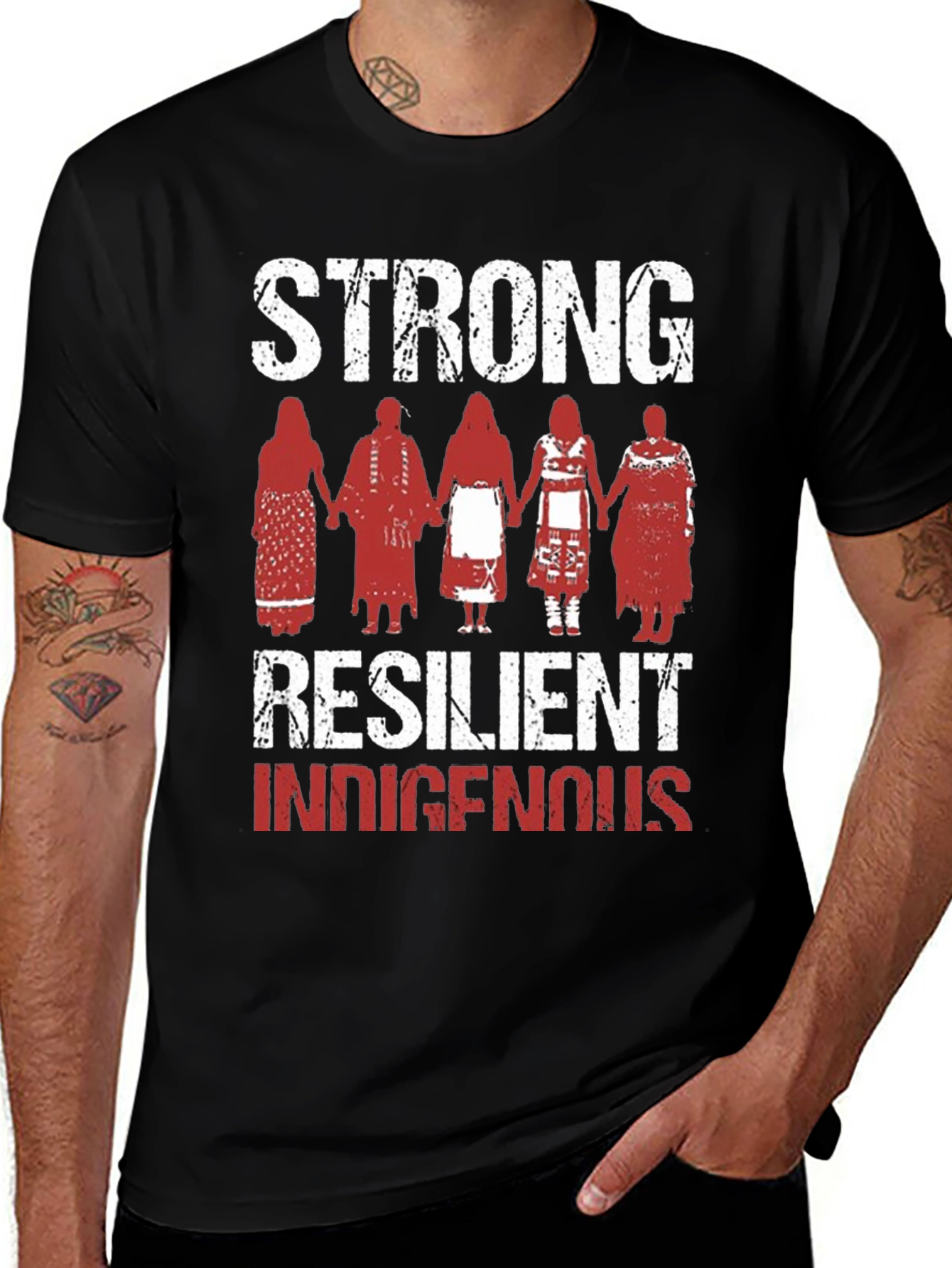 Variant 28 of Strong Resilient Indigenous Graphic Tee