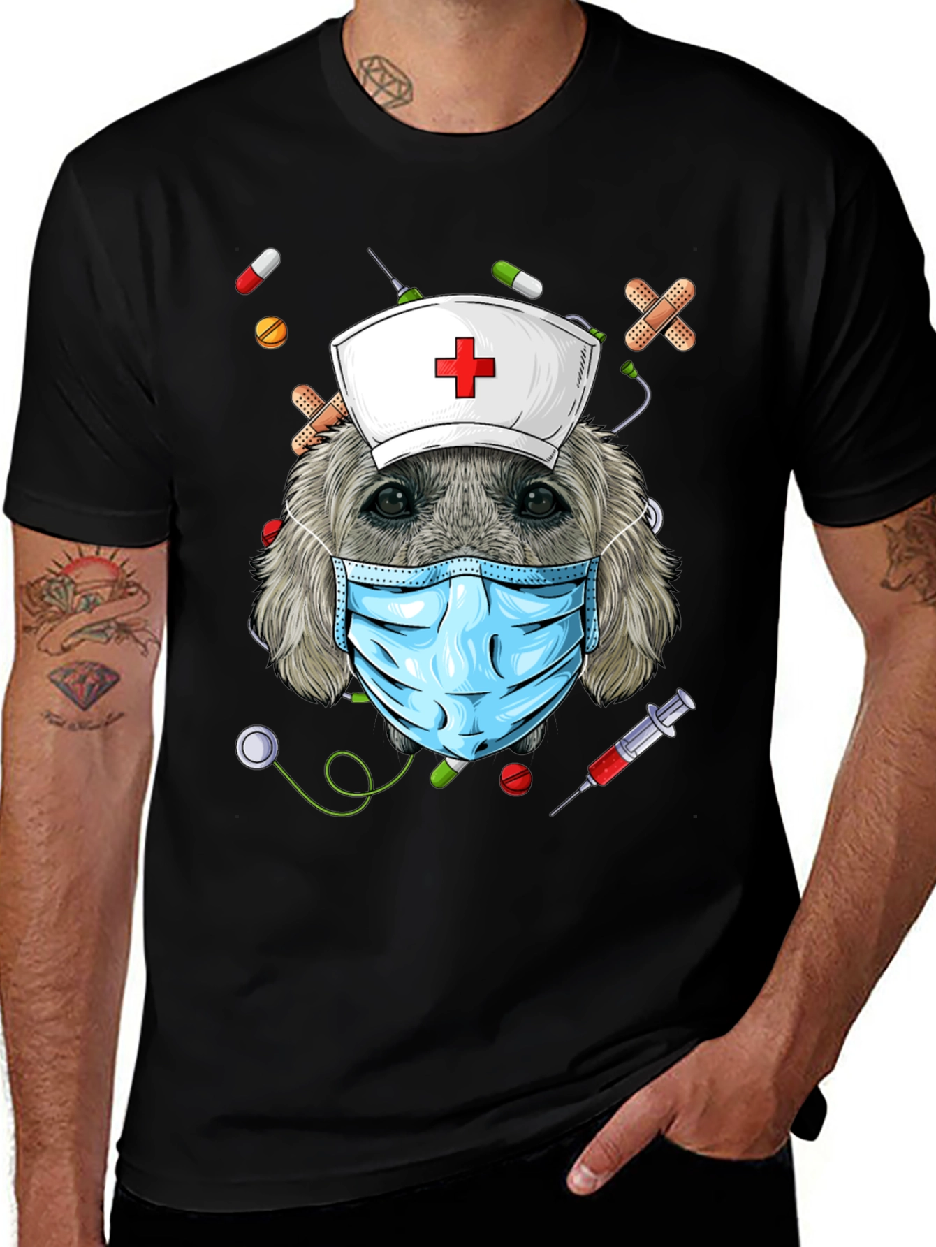 Variant 11 of Dog Nurse Graphic Tee