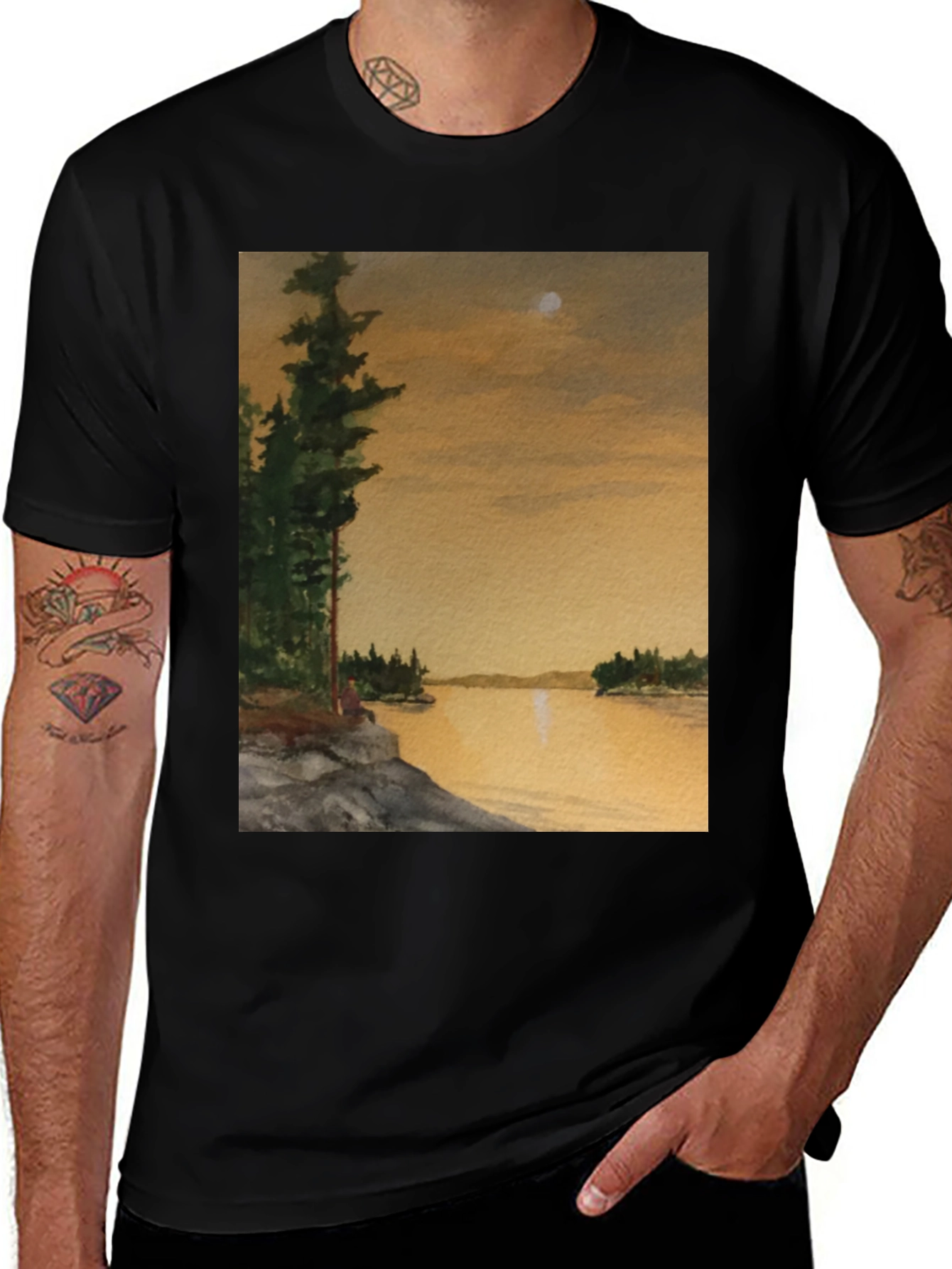 Variant 22 of Scenic Lake View T-Shirt
