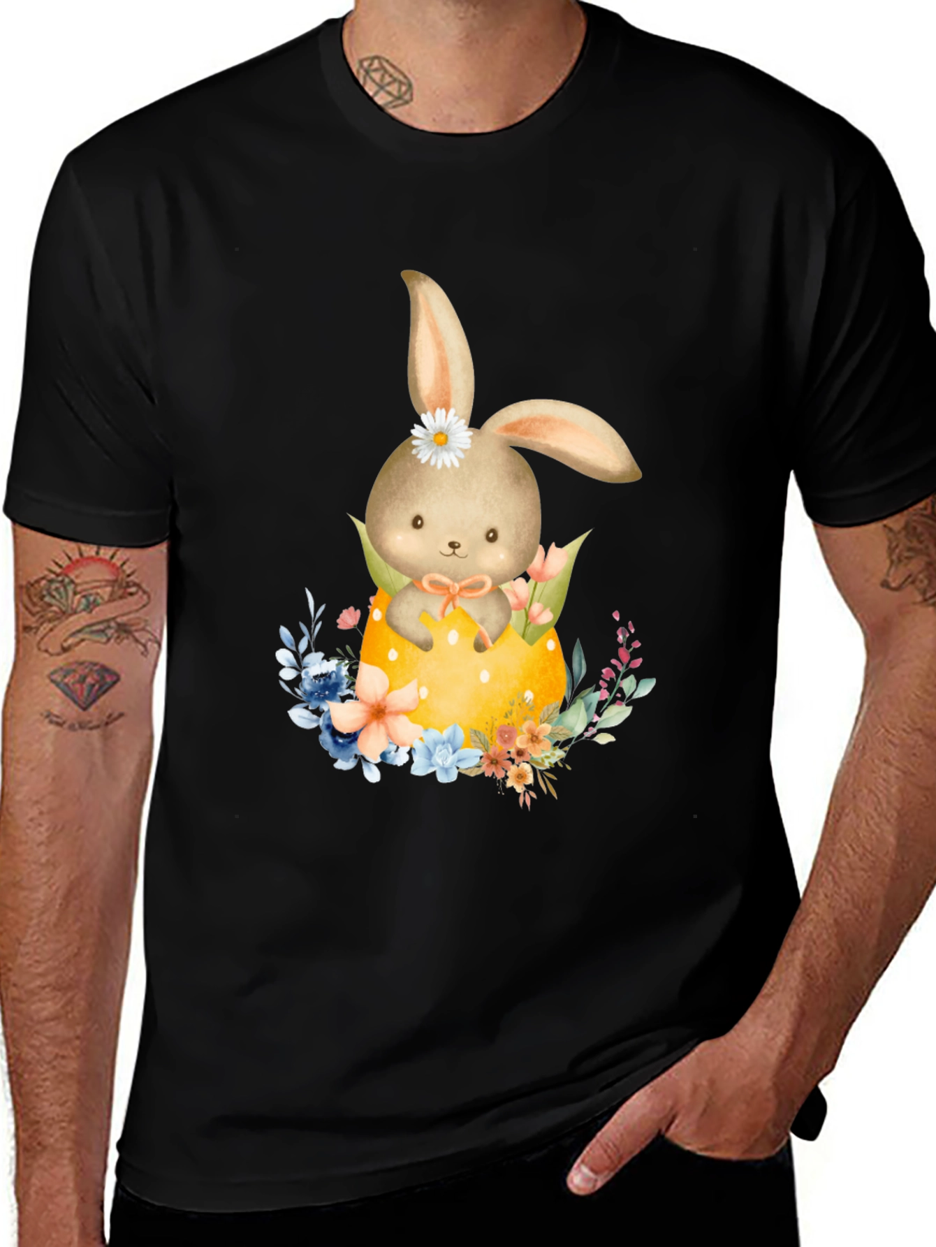 Variant 9 of Easter Bunny in Egg Graphic Tee