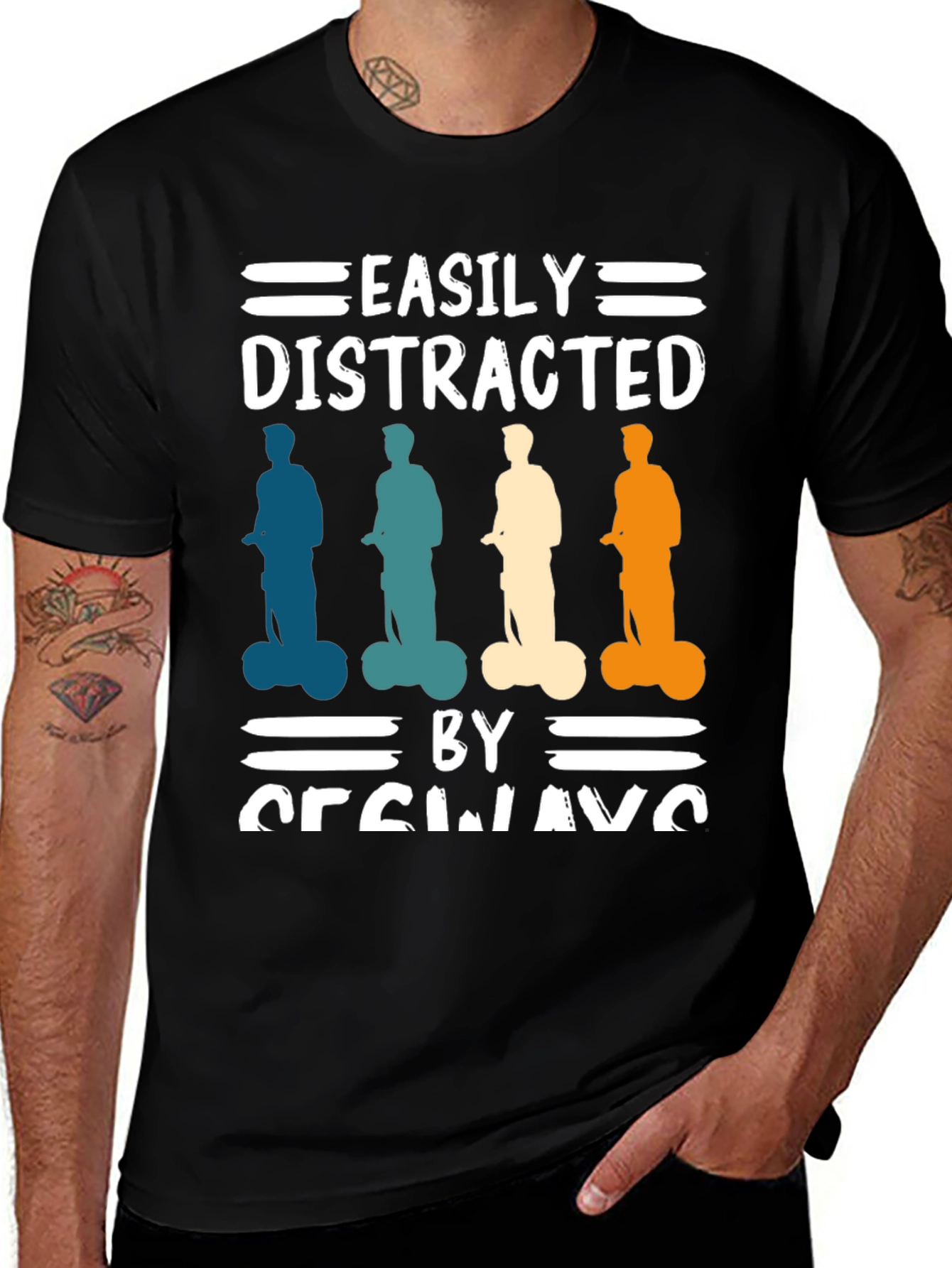 Variant 20 of Easily Distracted By Segways T-Shirt