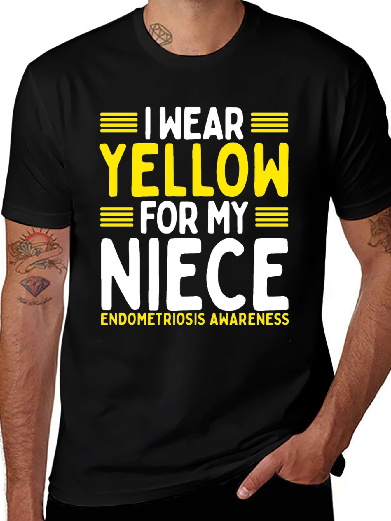 I Wear Yellow For My Niece Awareness T-Shirt