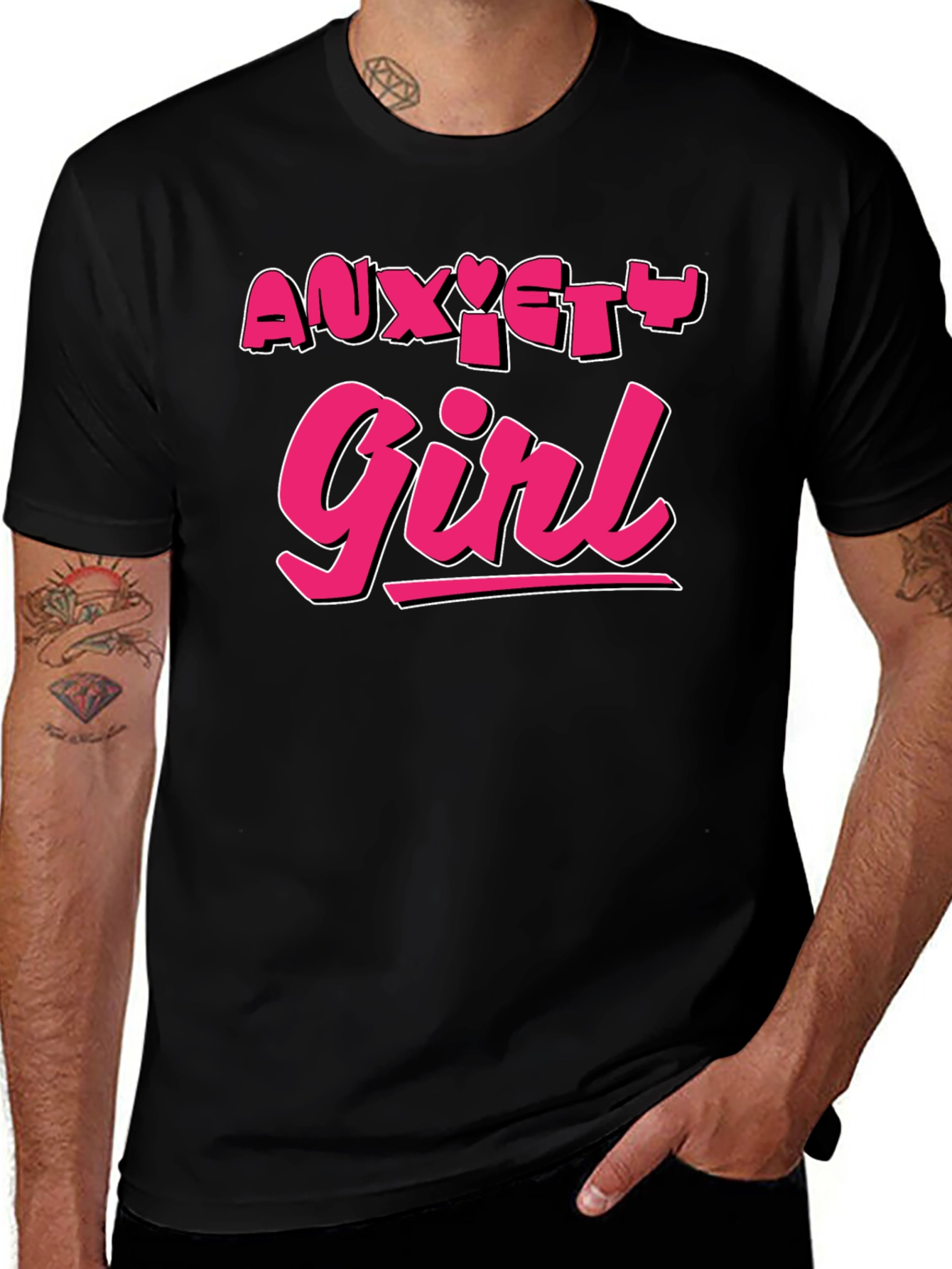 Variant 9 of Anxiety Girl Graphic T-Shirt