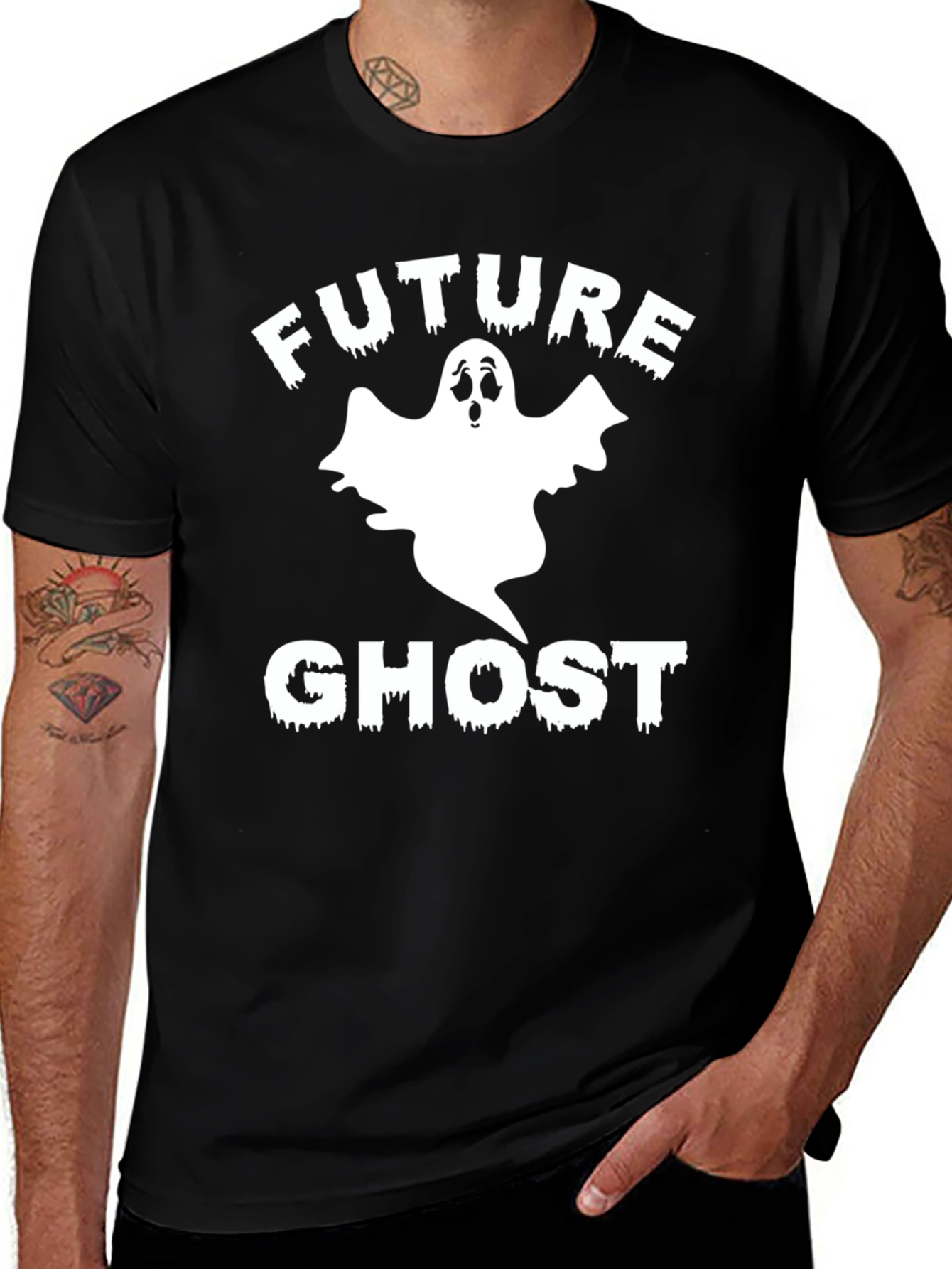 Variant 25 of Future Ghost T-Shirt - Halloween Spooky Season