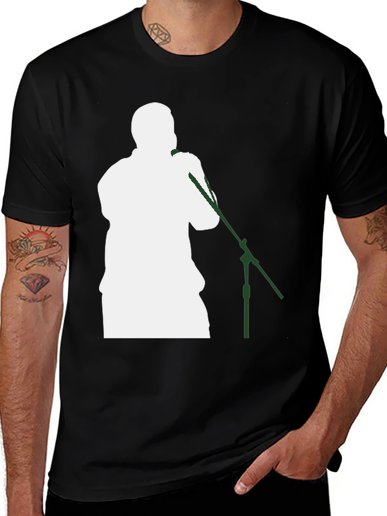 Variant 28 of Singer Silhouette T-Shirt - Black