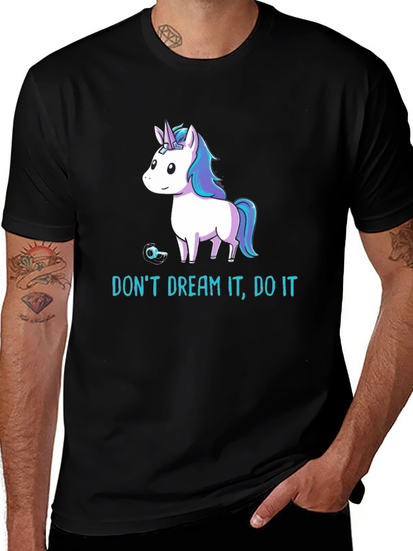 Unicorn Graphic Tee - Dream Big, Do It!