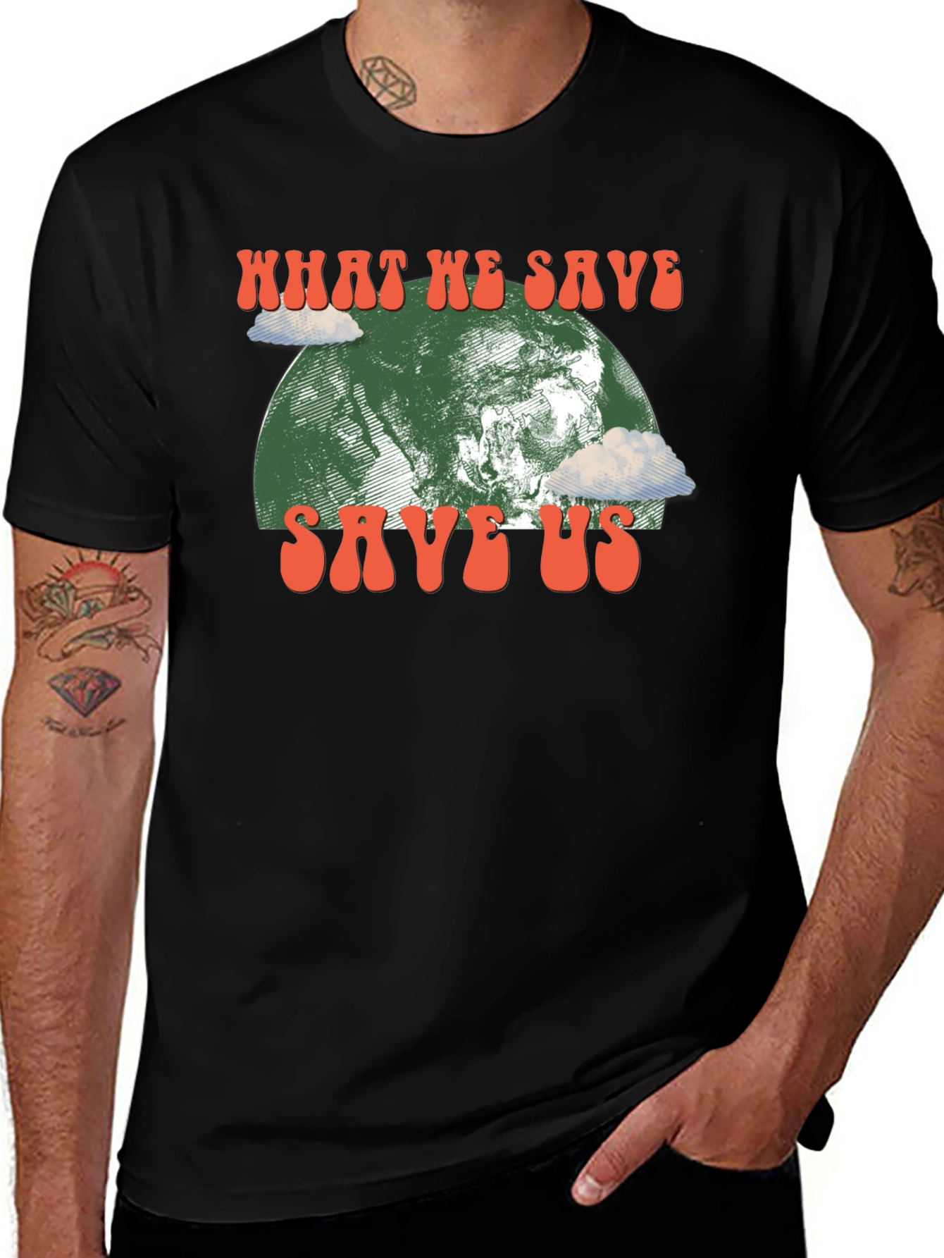 Variant 25 of Earth Day Save Us Graphic T-Shirt