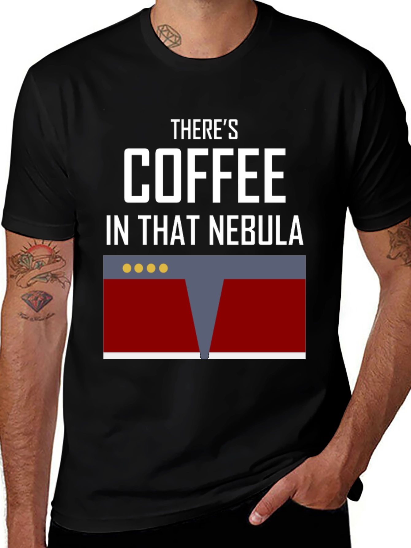 Variant 10 of There's Coffee In That Nebula T-Shirt