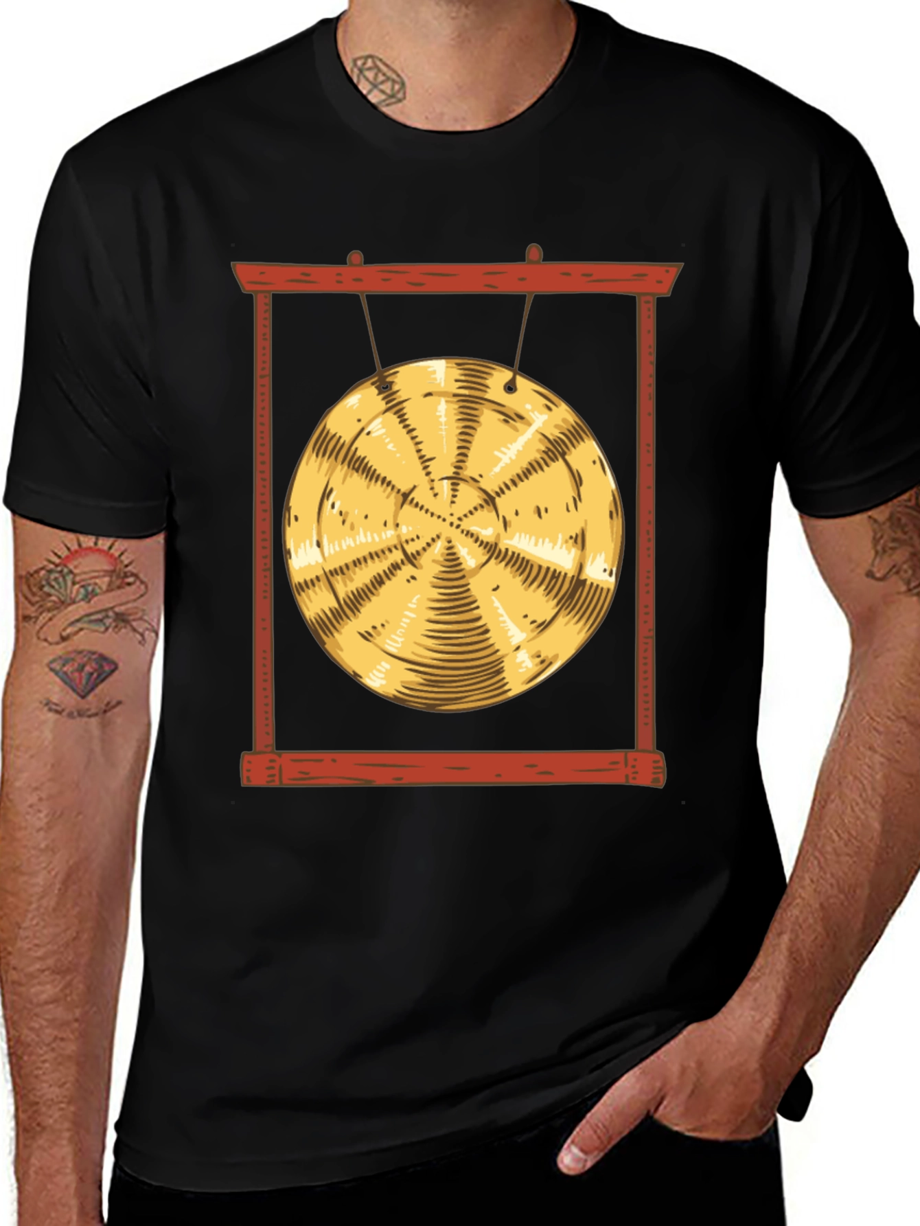 Variant 29 of Gong T-Shirt - Bold Musical Design