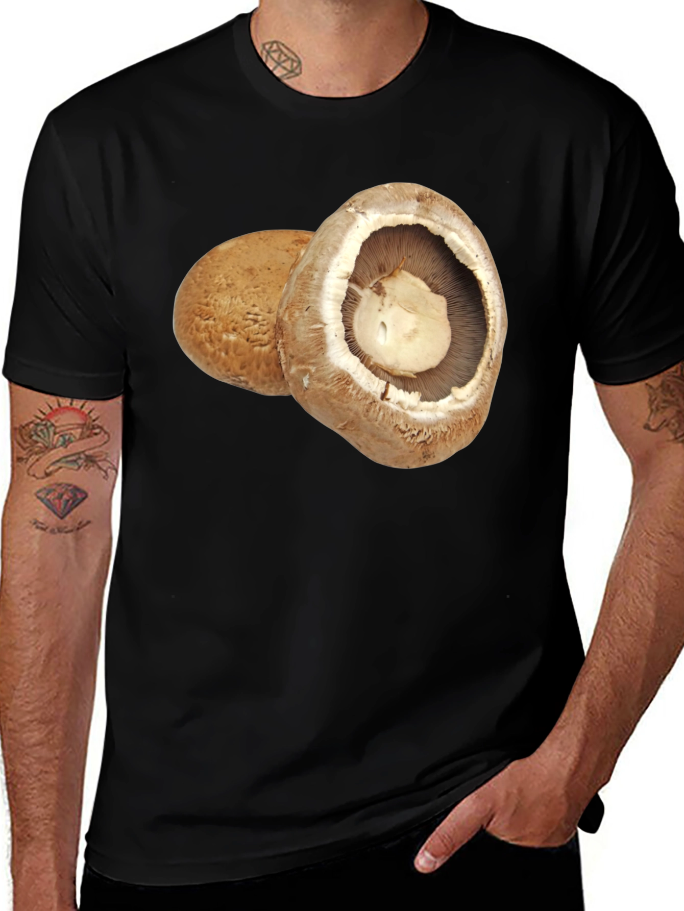 Variant 9 of Mushroom Graphic Tee - Foodie Fashion