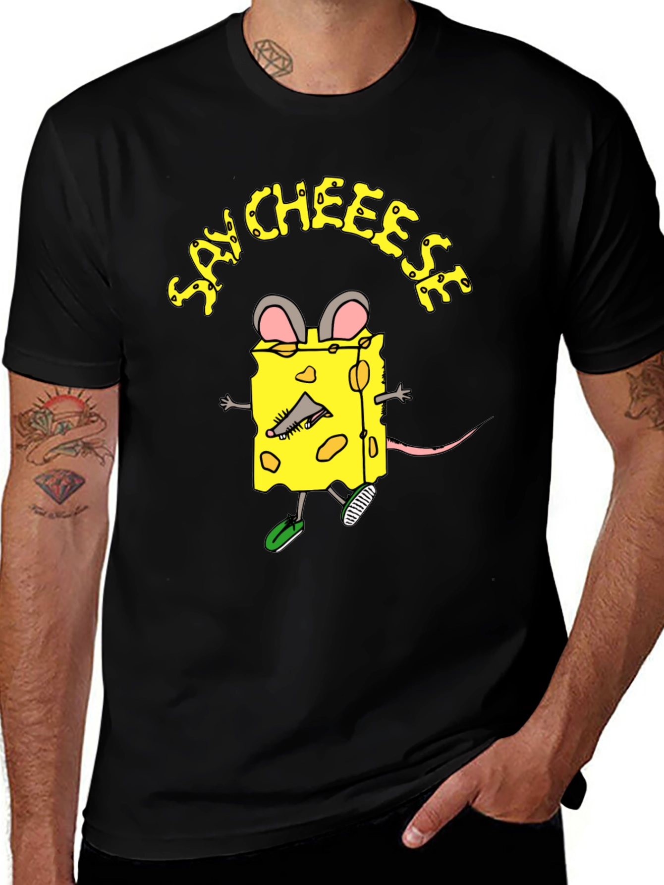 Variant 24 of Say Cheese Funny Graphic T-Shirt