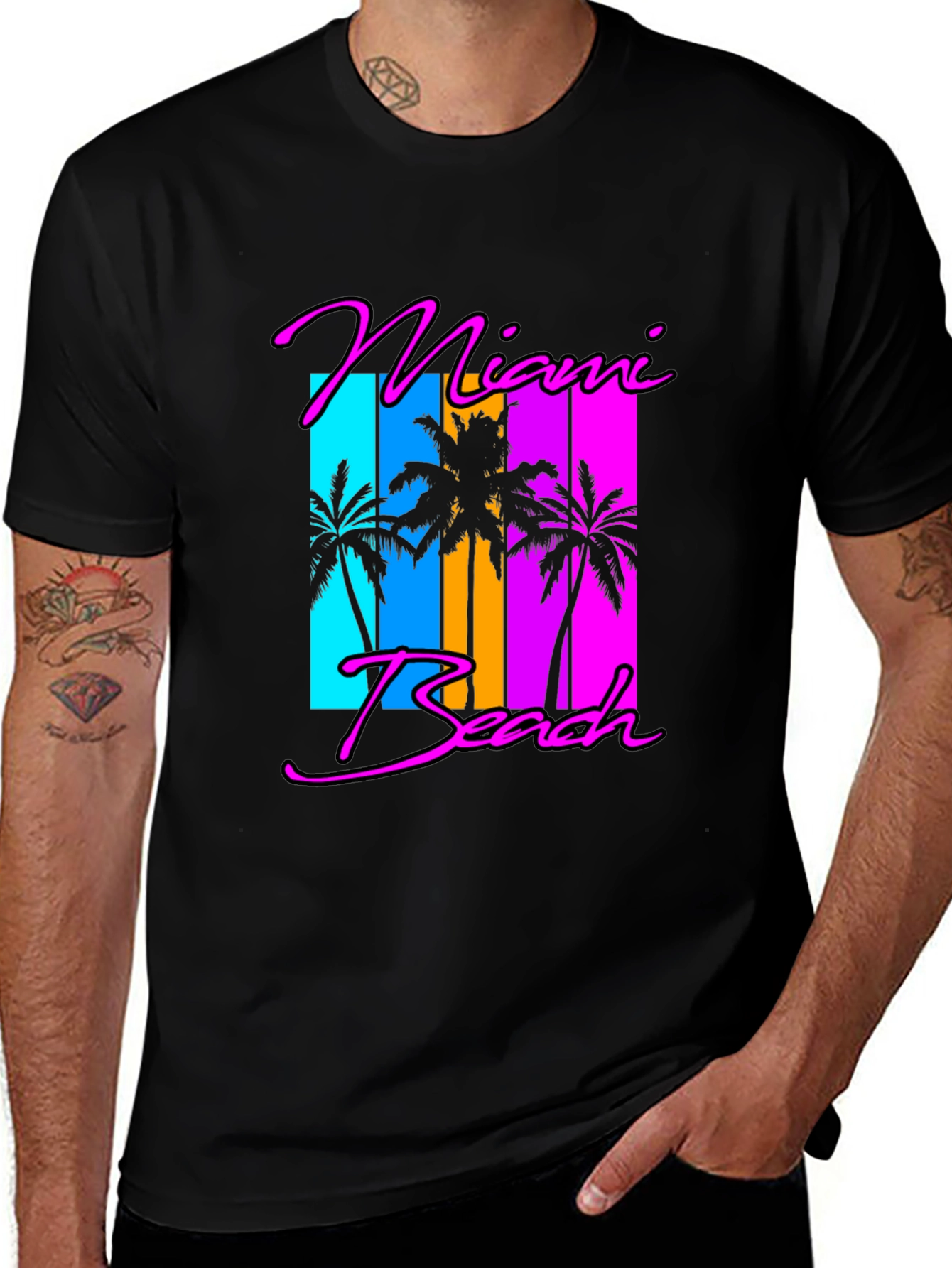 Miami Beach Retro Graphic Tee