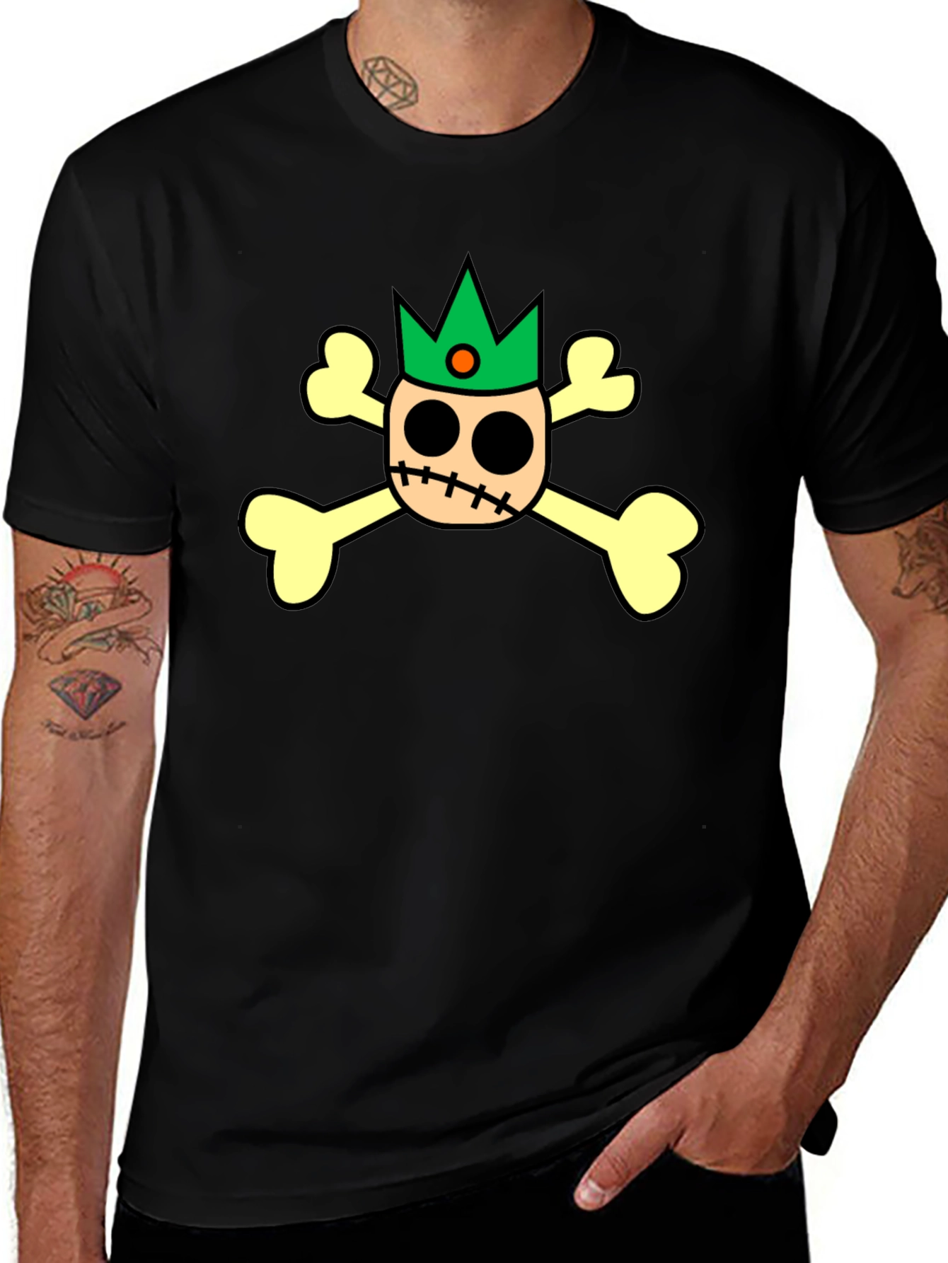 Variant 30 of Skull and Crossbones Graphic Tee