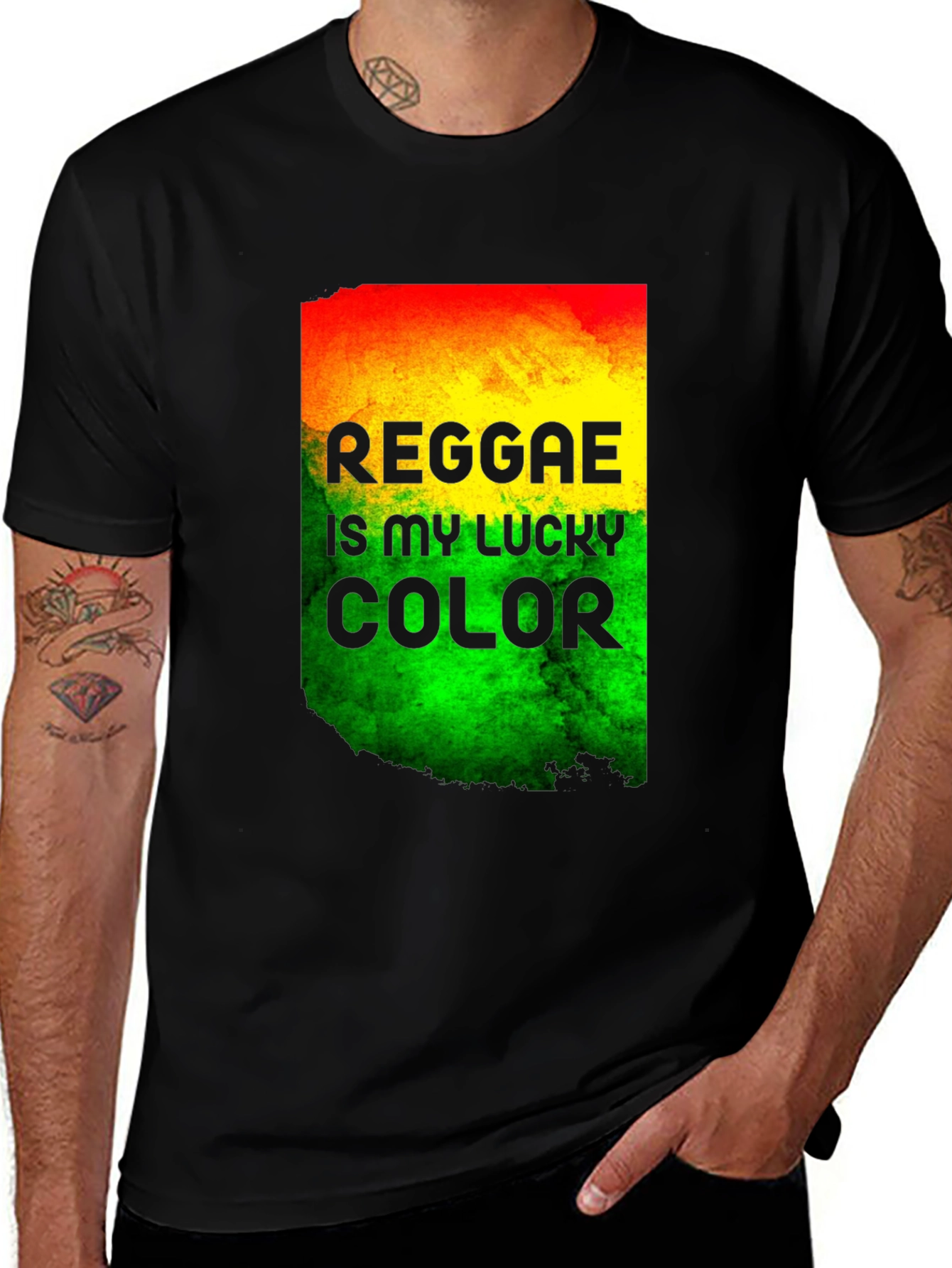 Variant 22 of Reggae is My Lucky Color T-Shirt