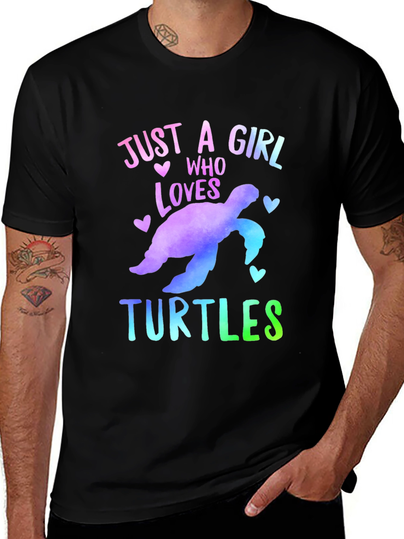 Variant 21 of Just A Girl Who Loves Turtles T-Shirt