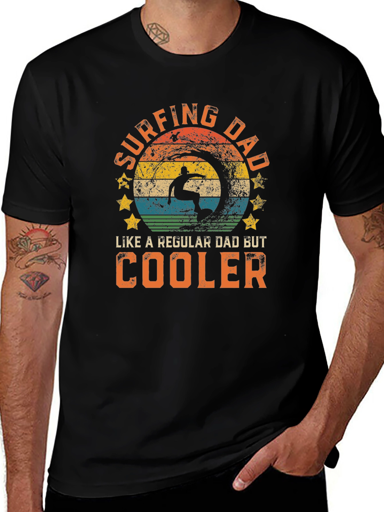 Variant 29 of Surfing Dad T-Shirt - Cool Dad Tee