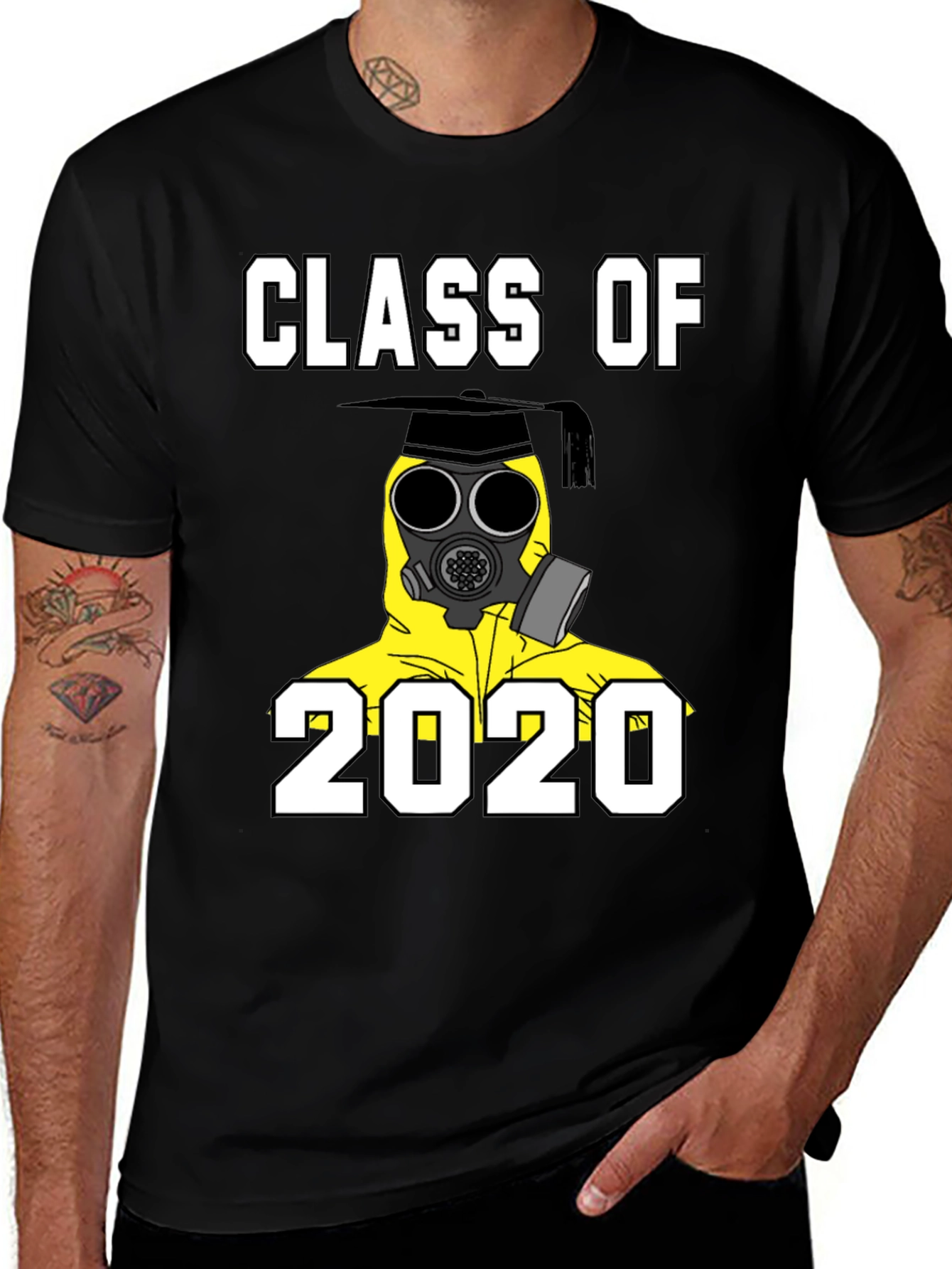 Variant 23 of Class of 2020 Hazmat Graduation T-Shirt