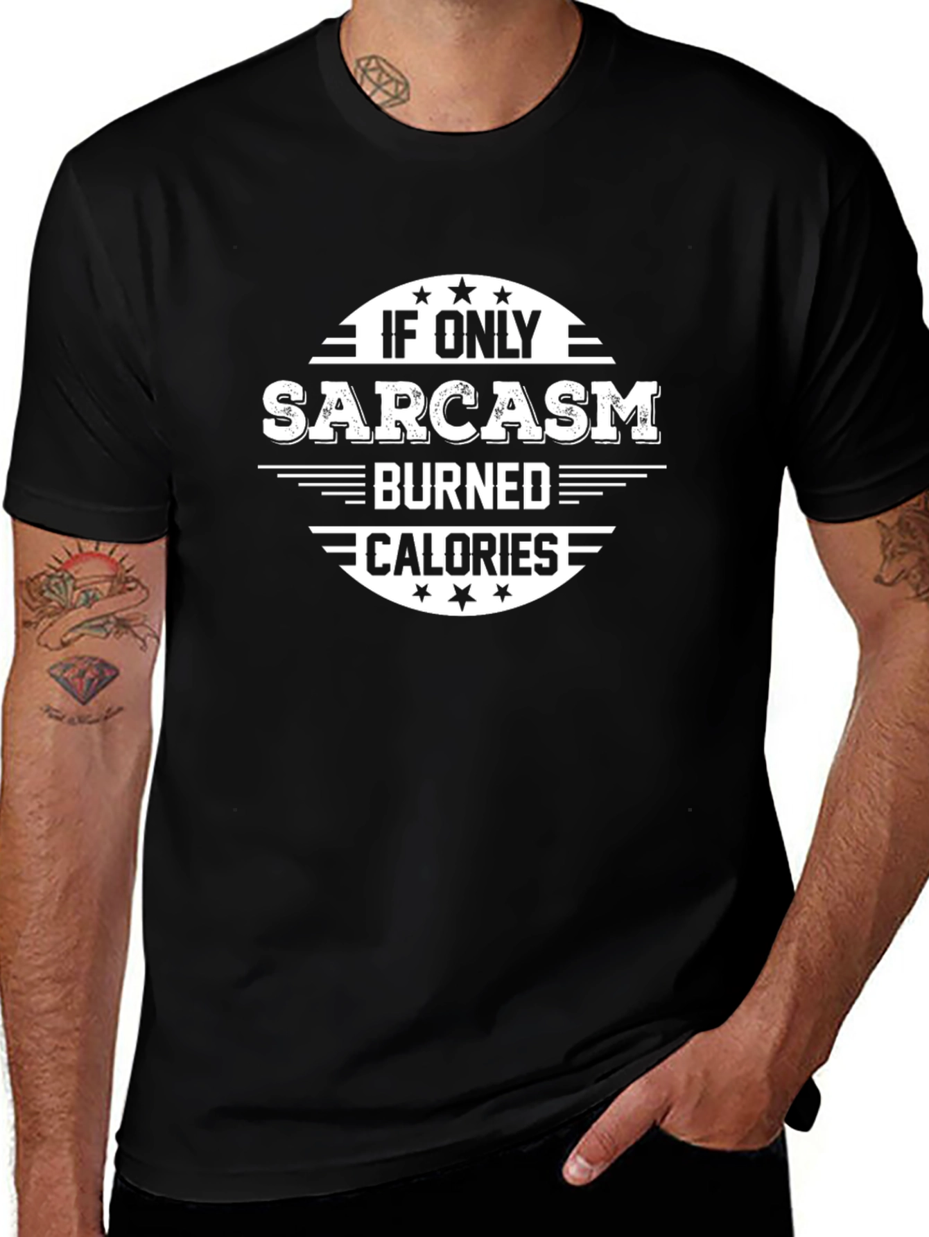 Variant 3 of Sarcasm Burns Calories Graphic Tee
