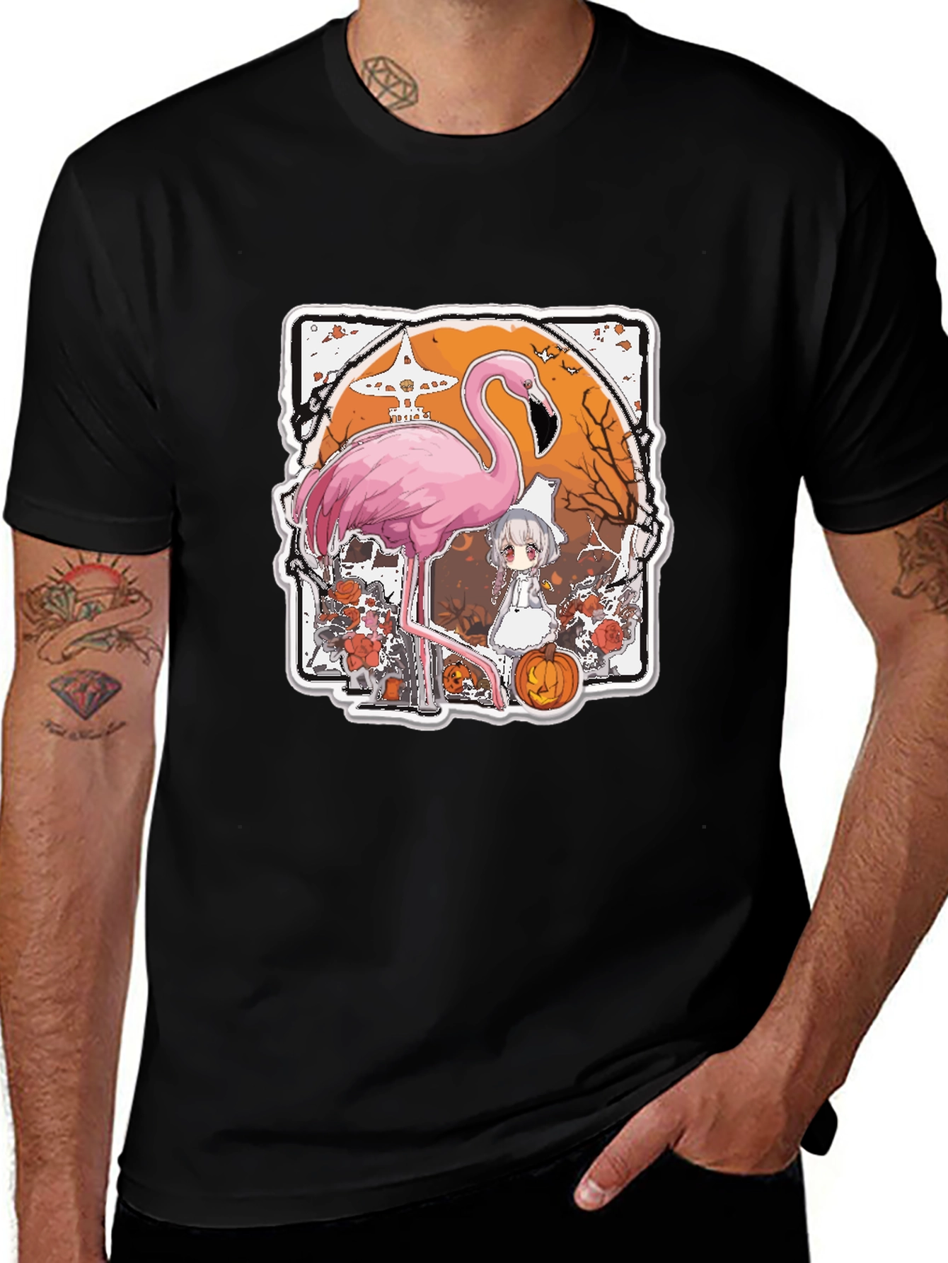 Flamingo Halloween T-Shirt