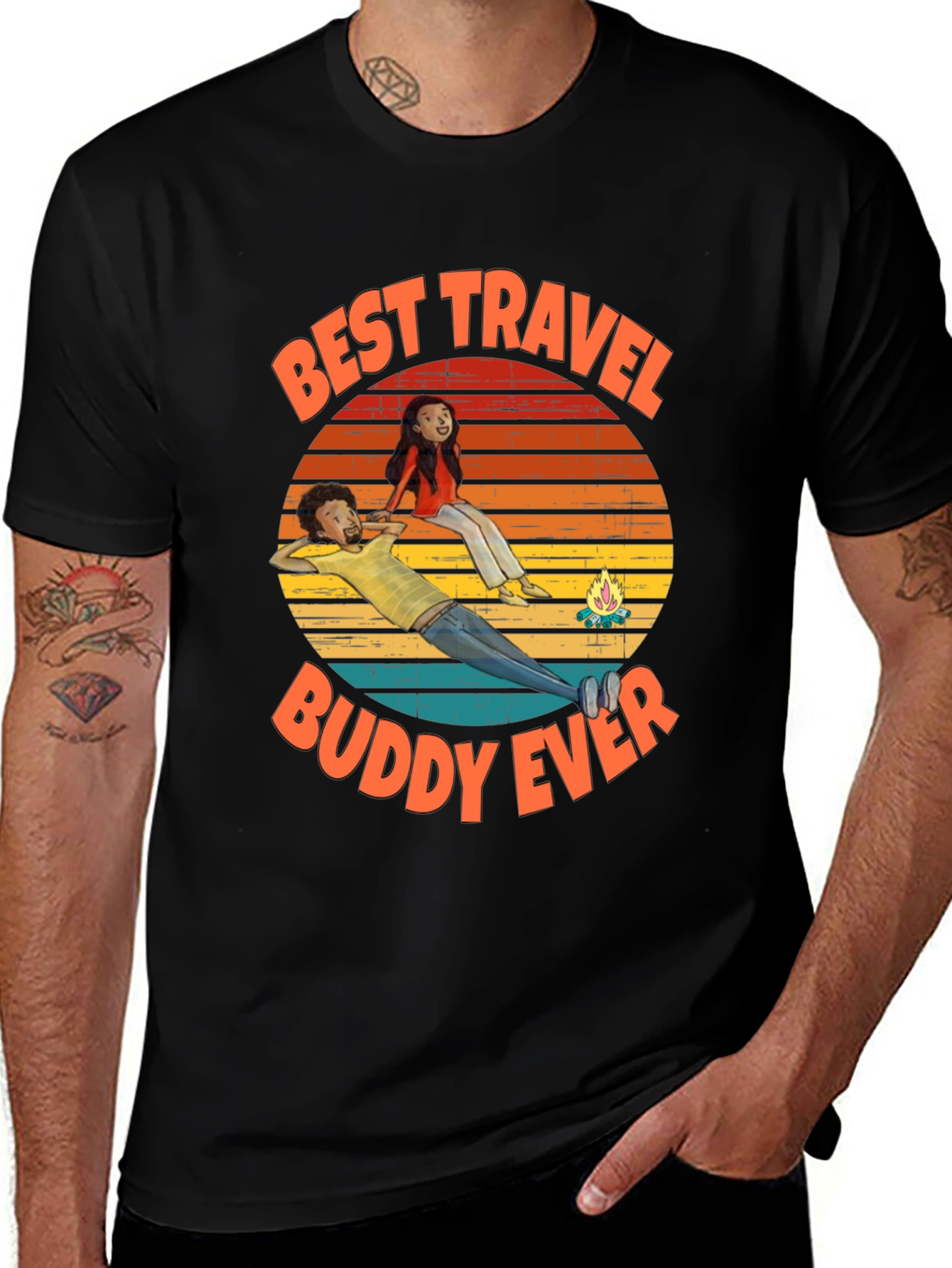 Variant 9 of Best Travel Buddy Ever Graphic Tee