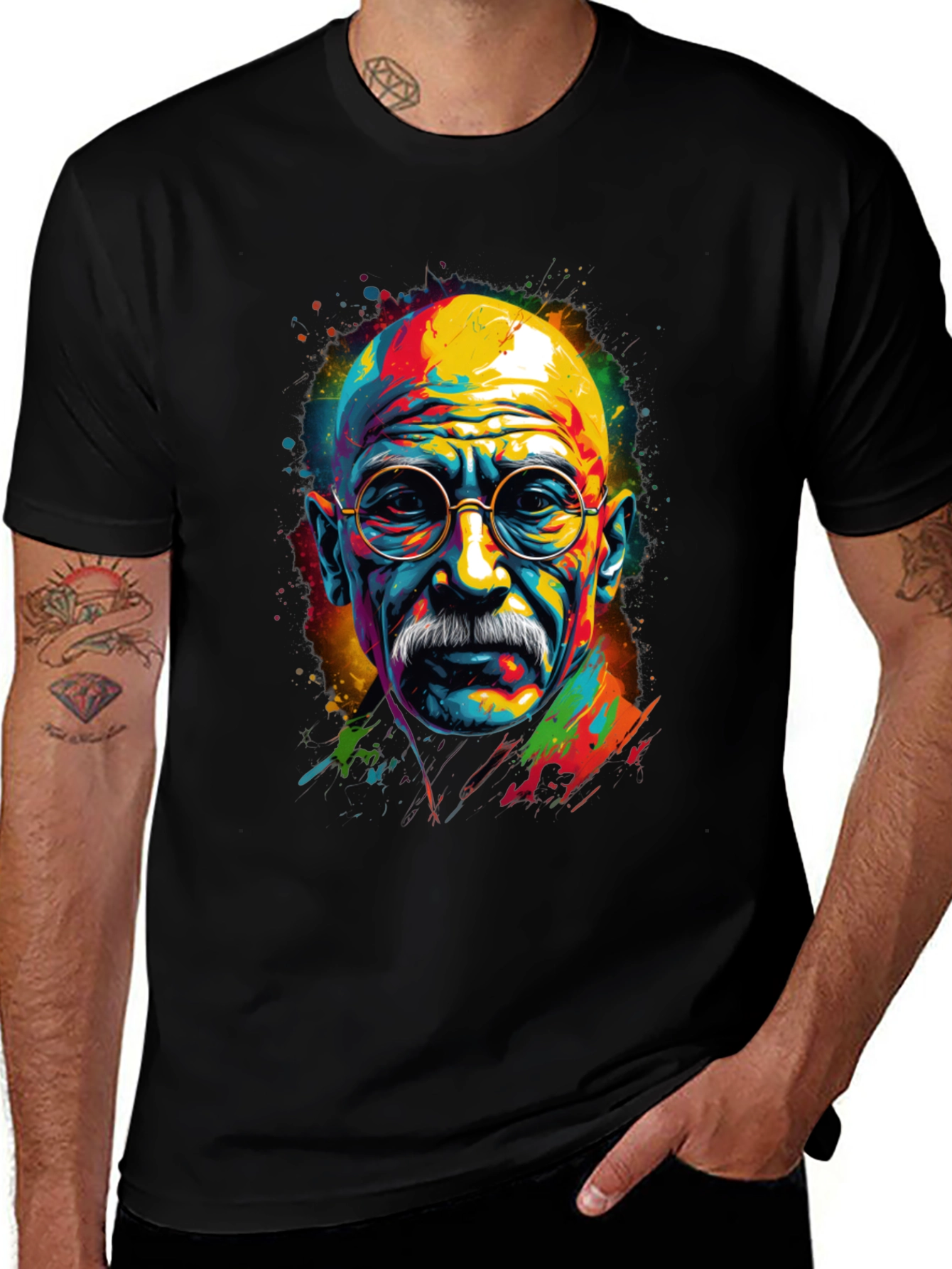 Variant 21 of Colorful Portrait Graphic T-Shirt