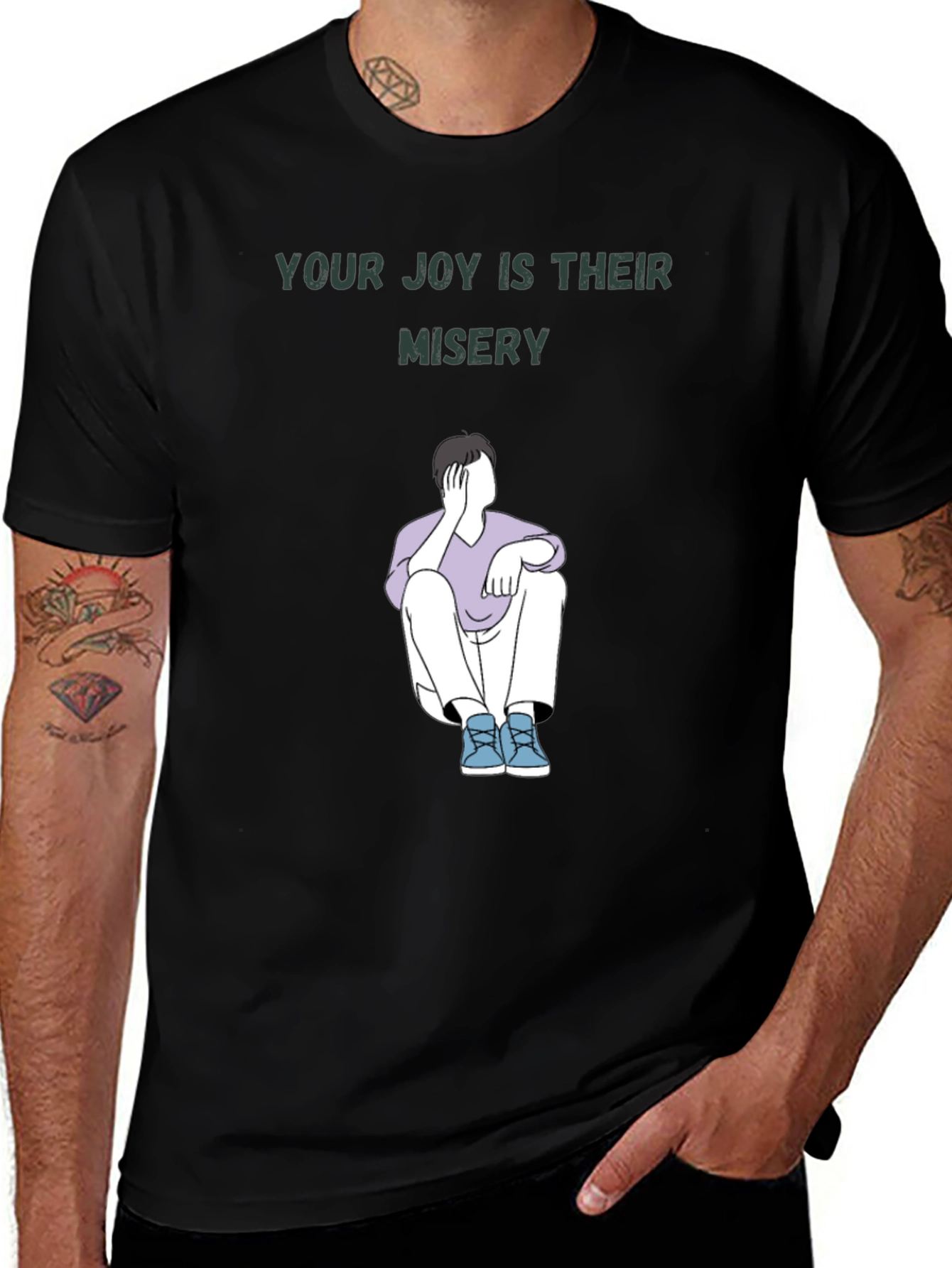 Variant 22 of Your Joy Is Their Misery Graphic Tee
