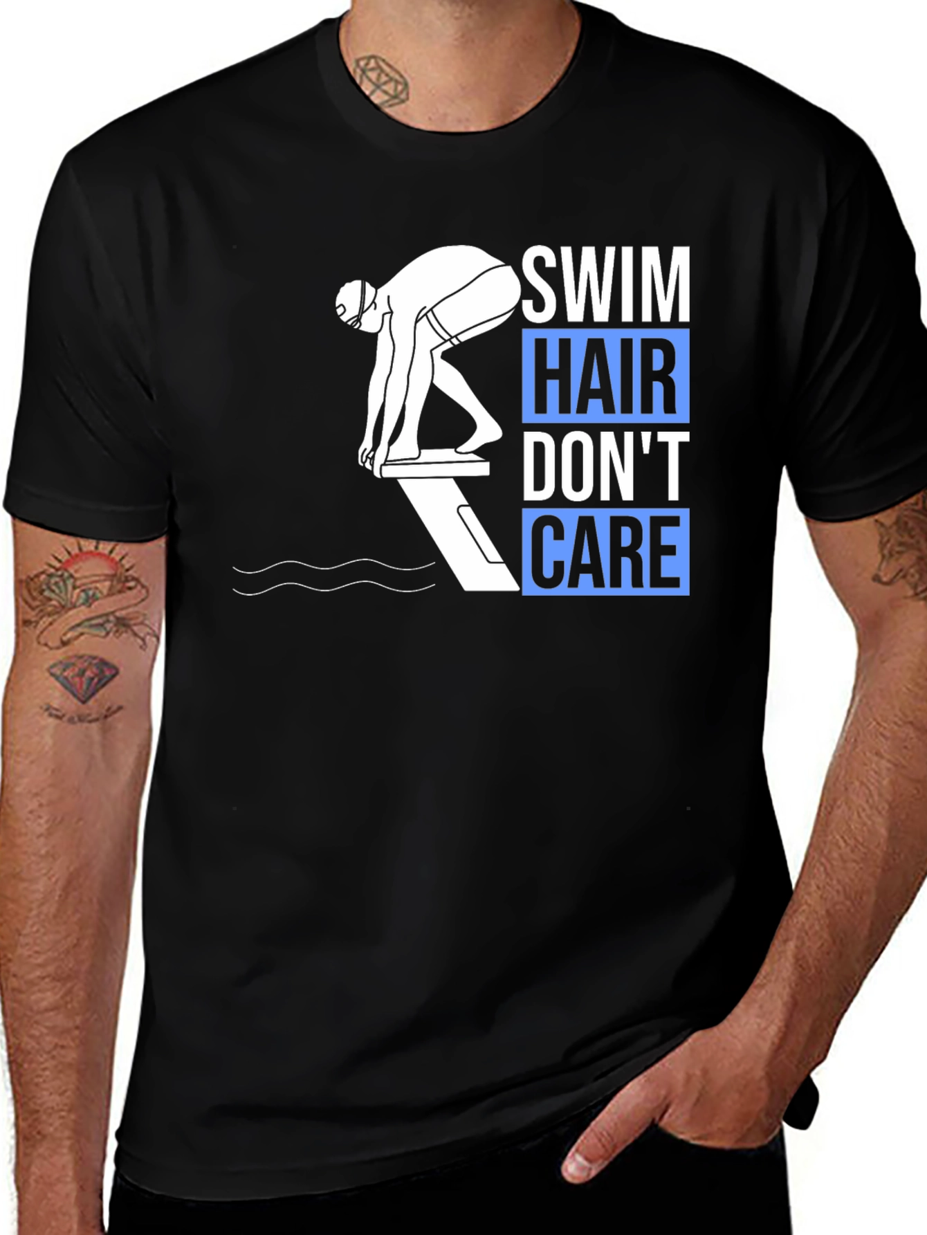 Variant 2 of Swim Hair Don't Care T-Shirt