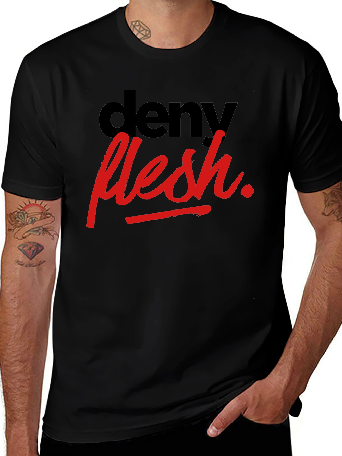 Variant 30 of Deny Flesh Graphic Tee - Stylish & Edgy T-Shirt
