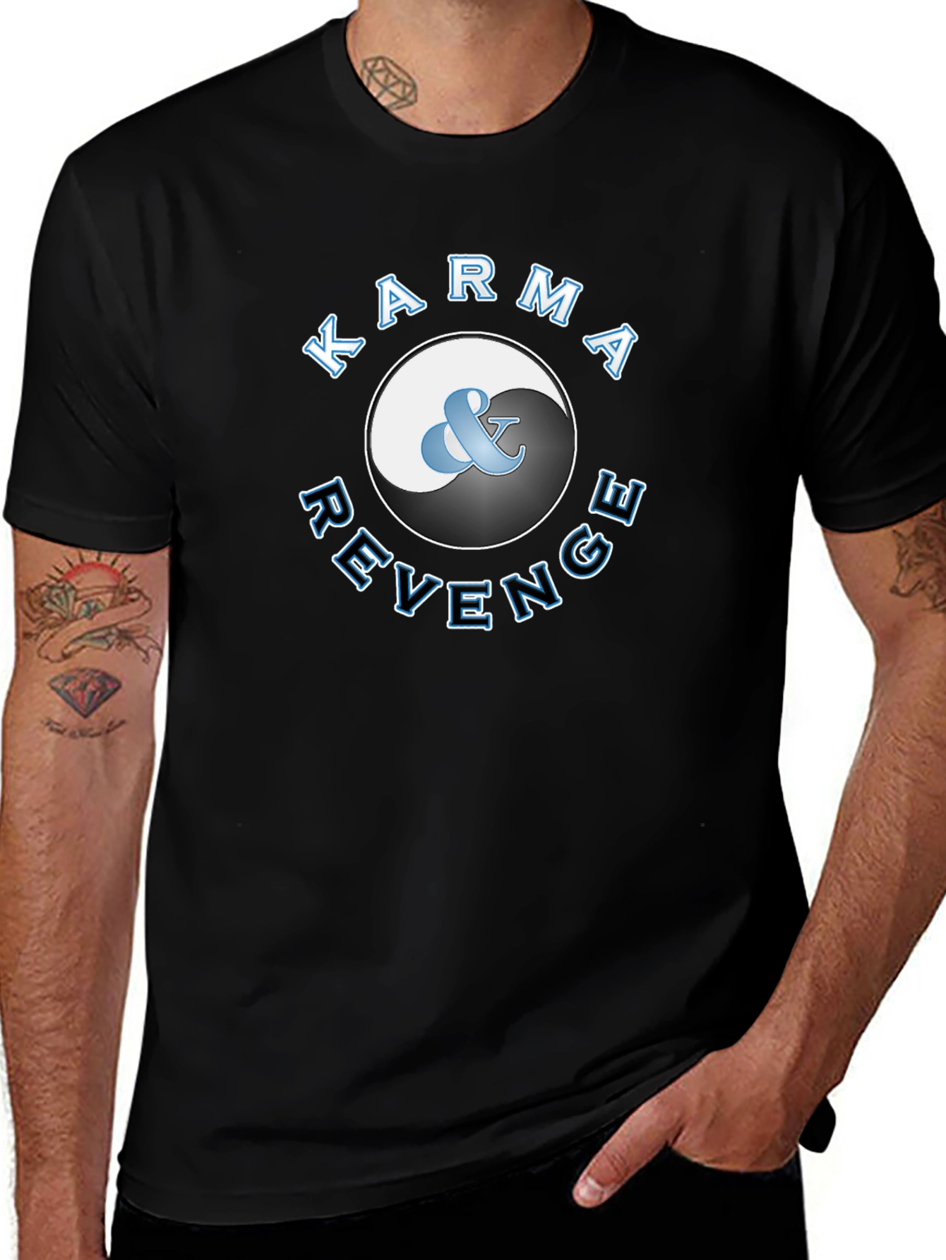 Karma & Revenge T-Shirt - Yin Yang Graphic Tee