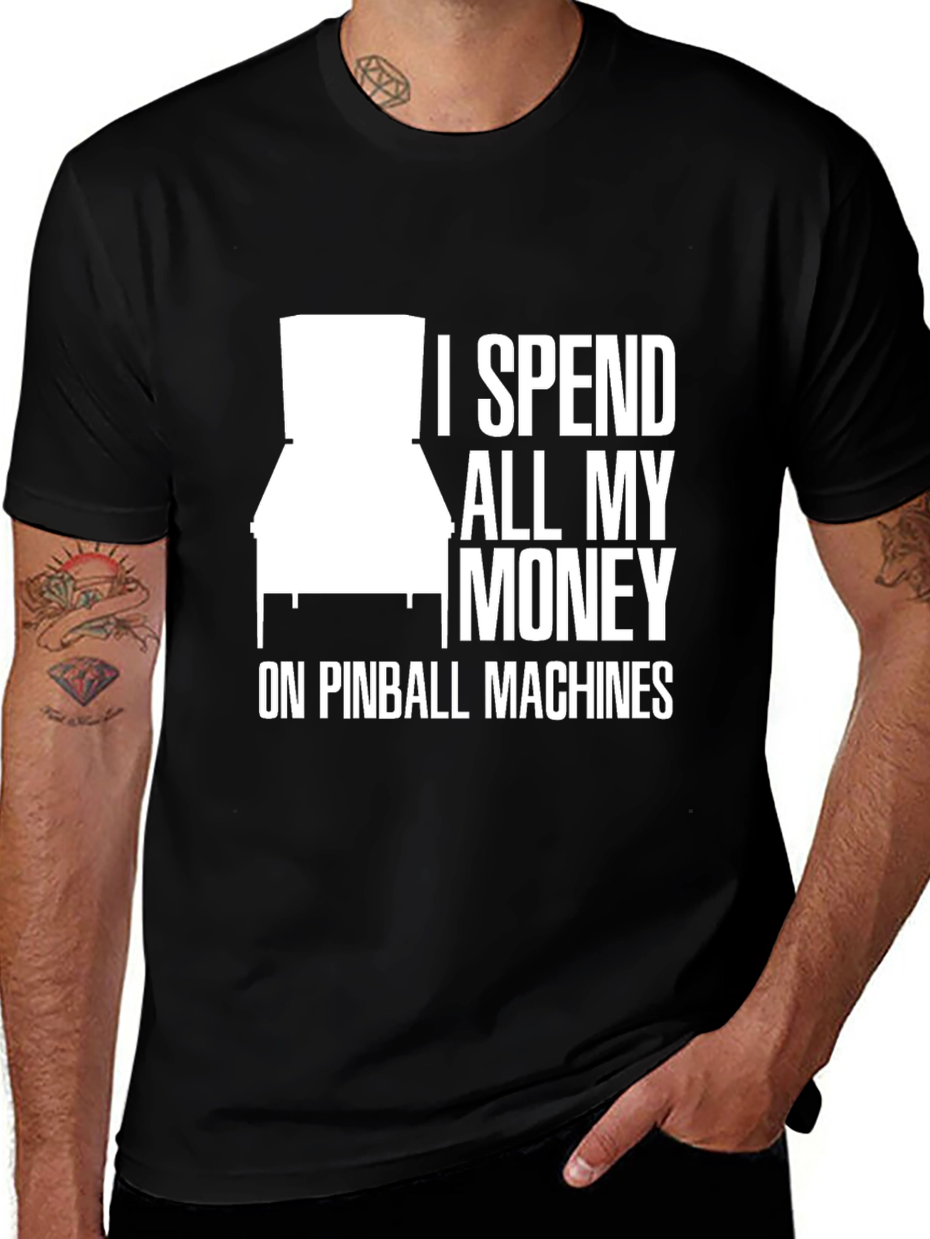 Variant 8 of Pinball Machine T-Shirt - Gamer Tee