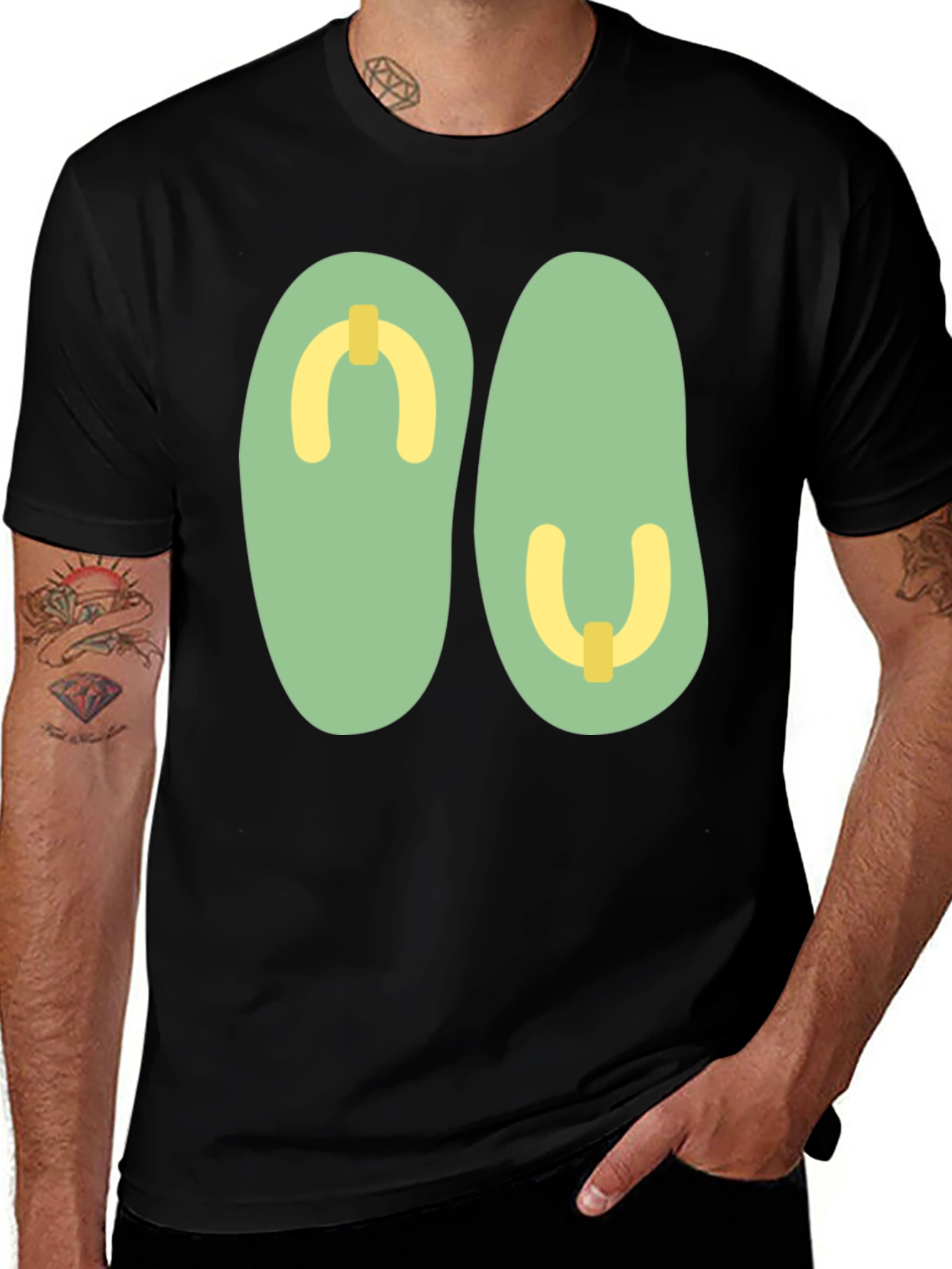 Variant 4 of Flip Flop Graphic Tee - Summer Style
