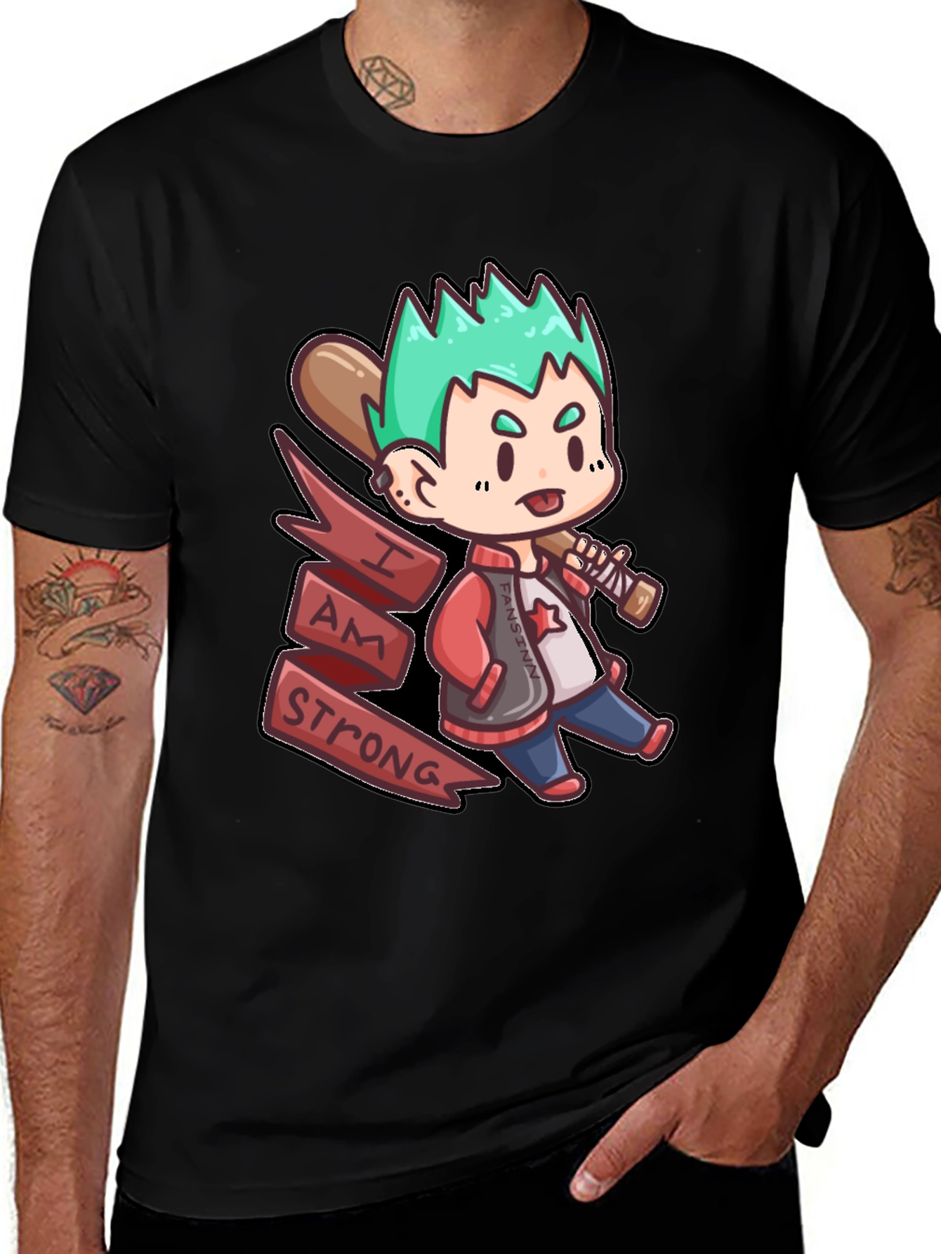 Variant 7 of I AM STRONG Anime Style T-Shirt