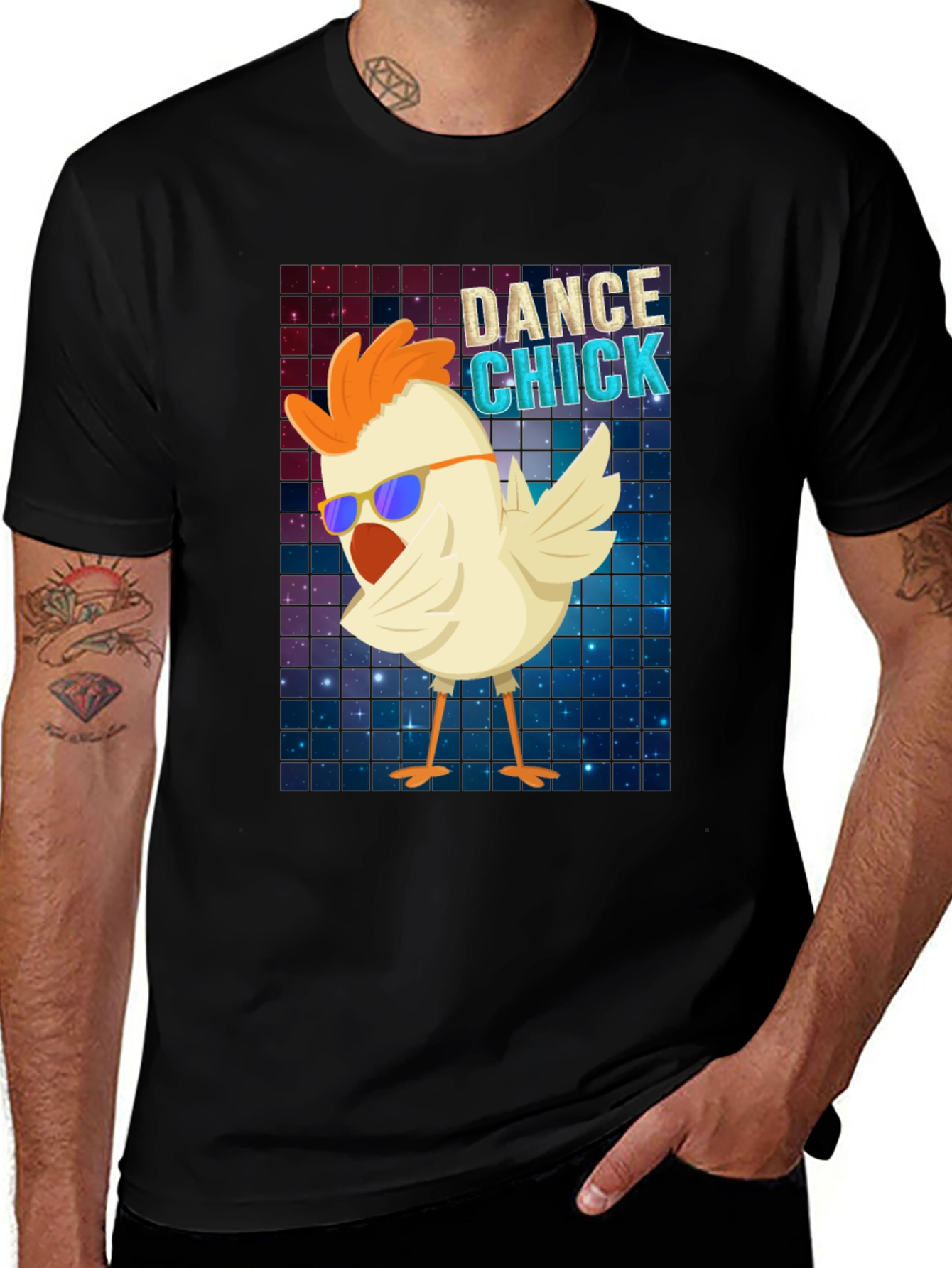 Variant 7 of Dance Chick T-Shirt: Funny Chicken Graphic Tee